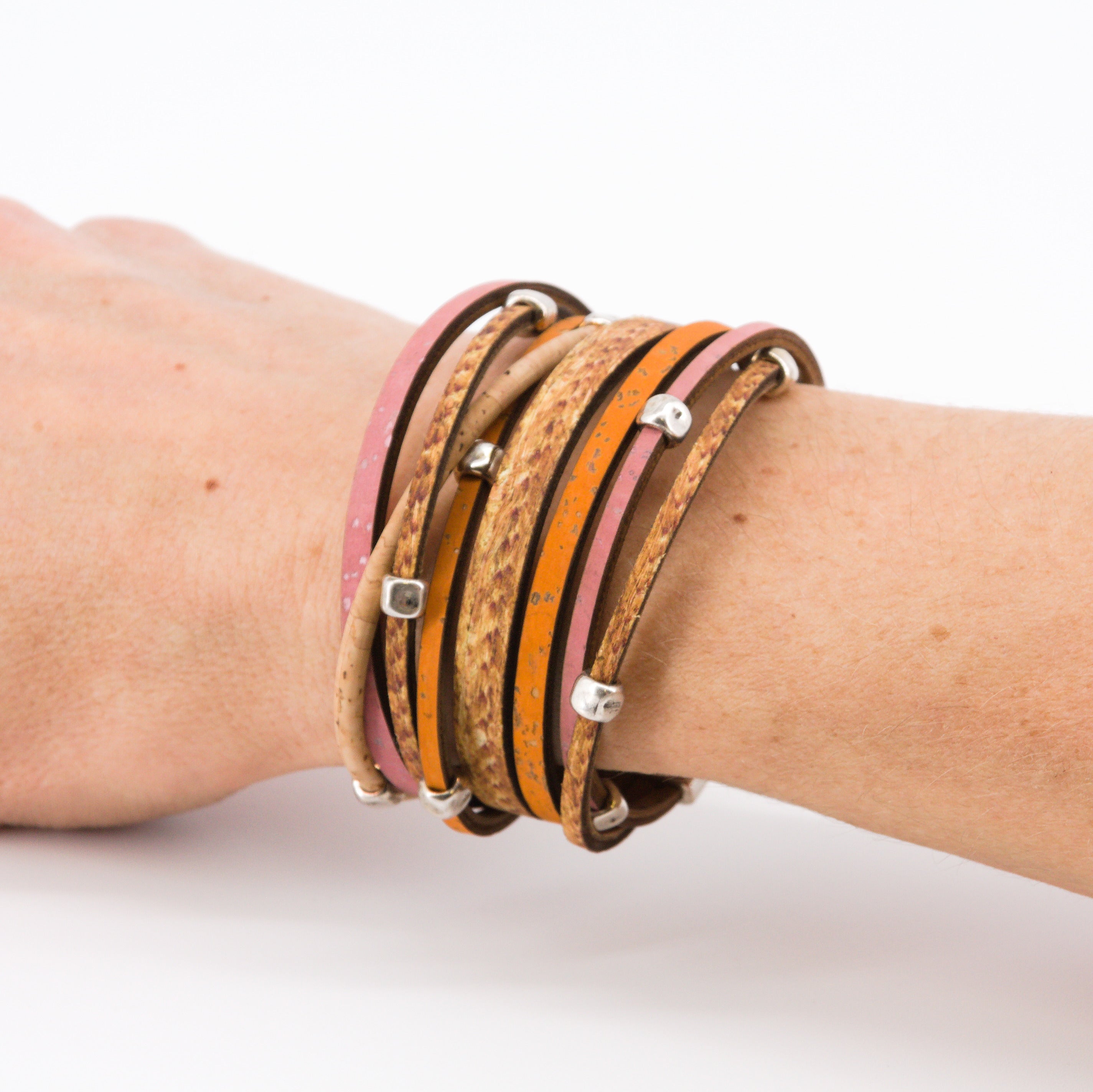 Armband aus Kork und Weizenstroh * 2 Farben * handmade in Portugal * Innovation * extrem nachhaltig * vegan * nickel- u. bleifrei