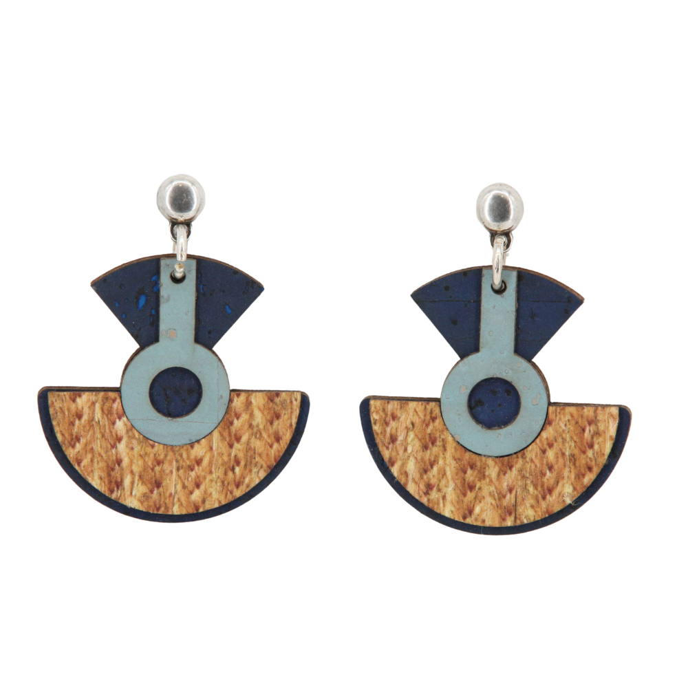 Ohrringe aus Kork und Weizenstroh * 2 Designs * 2 Farben * handmade in Portugal * extrem nachhaltig * vegan * nickel- u. bleifrei