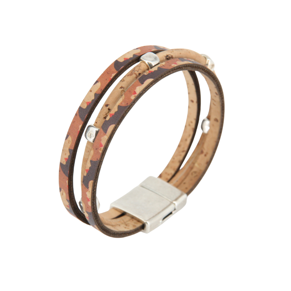 Armband aus Kork * Motiv Gesichter * 2 Größen * handmade in Portugal * extrem nachhaltig * vegan * nickel- u. bleifrei