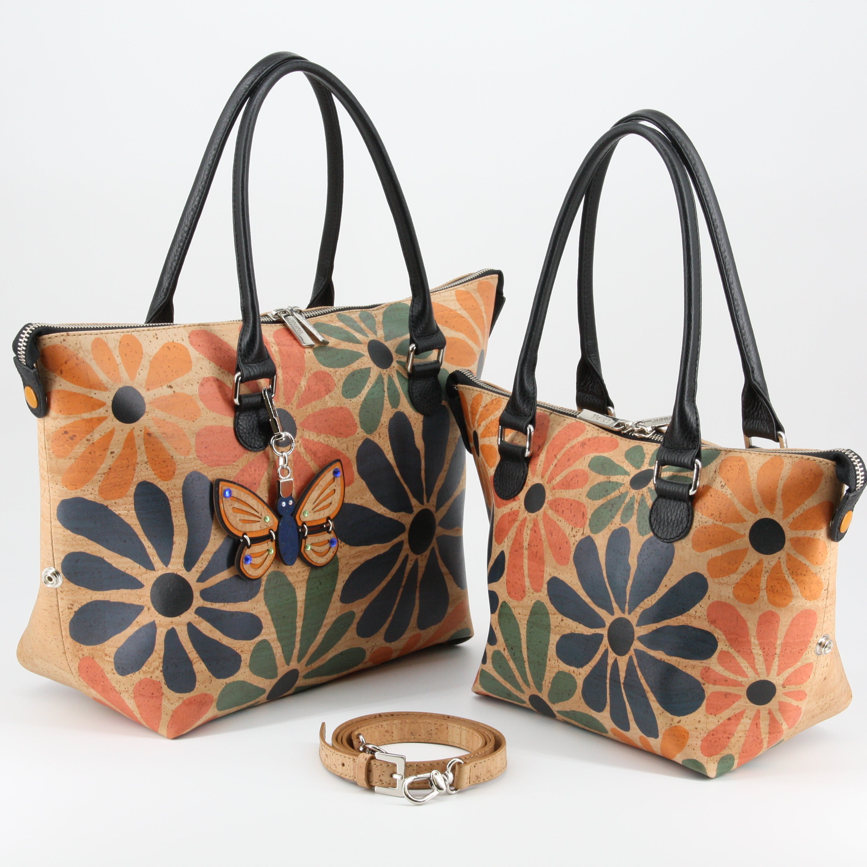 Kork Handtasche 3in1 * 1 Tasche - 3 Formen * 2 Größen * high-end Qualität * Umhängetasche für Frauen * Crossbody * Shopper * handmade in Portugal