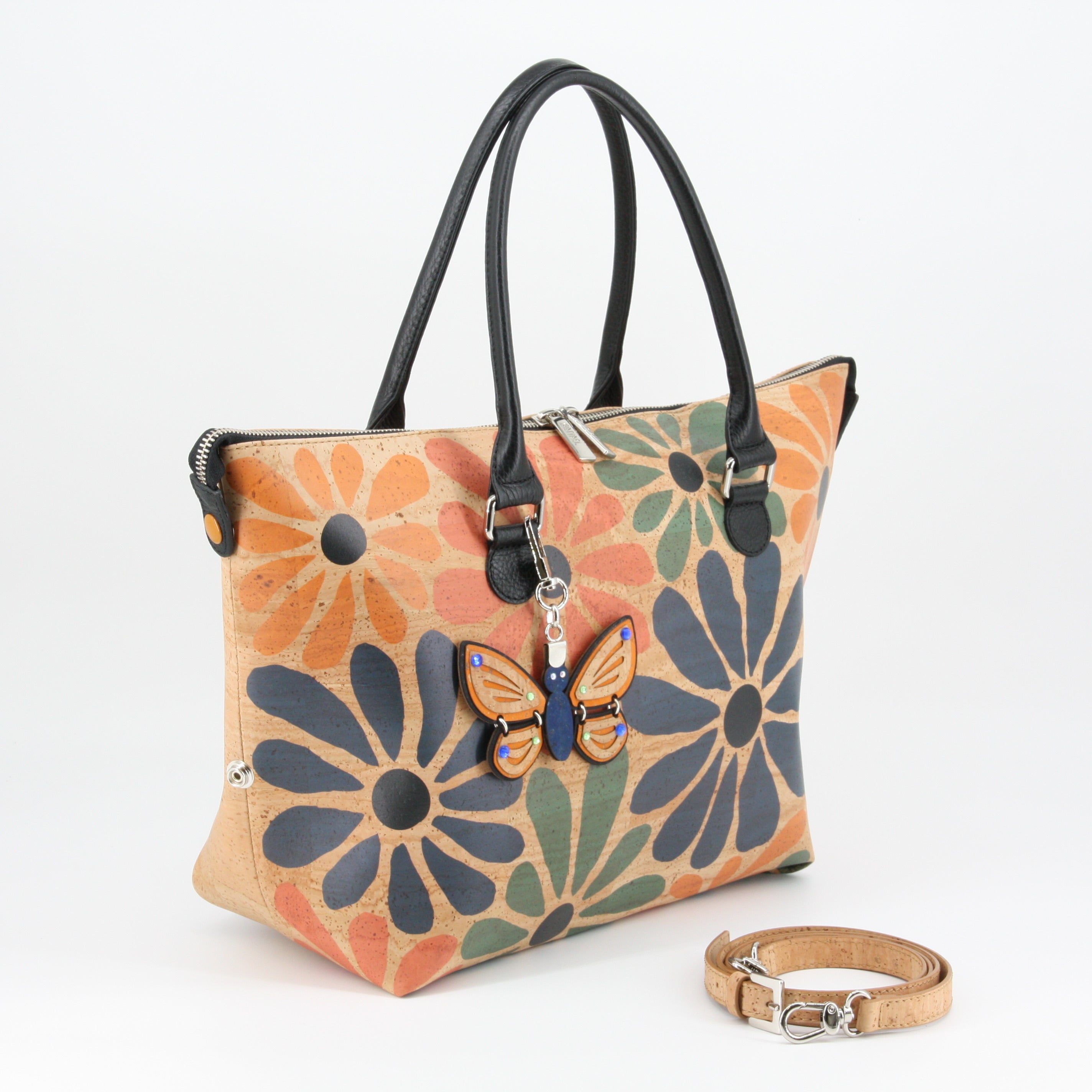 Kork Handtasche 3in1 * 1 Tasche - 3 Formen * 2 Größen * high-end Qualität * Umhängetasche für Frauen * Crossbody * Shopper * handmade in Portugal