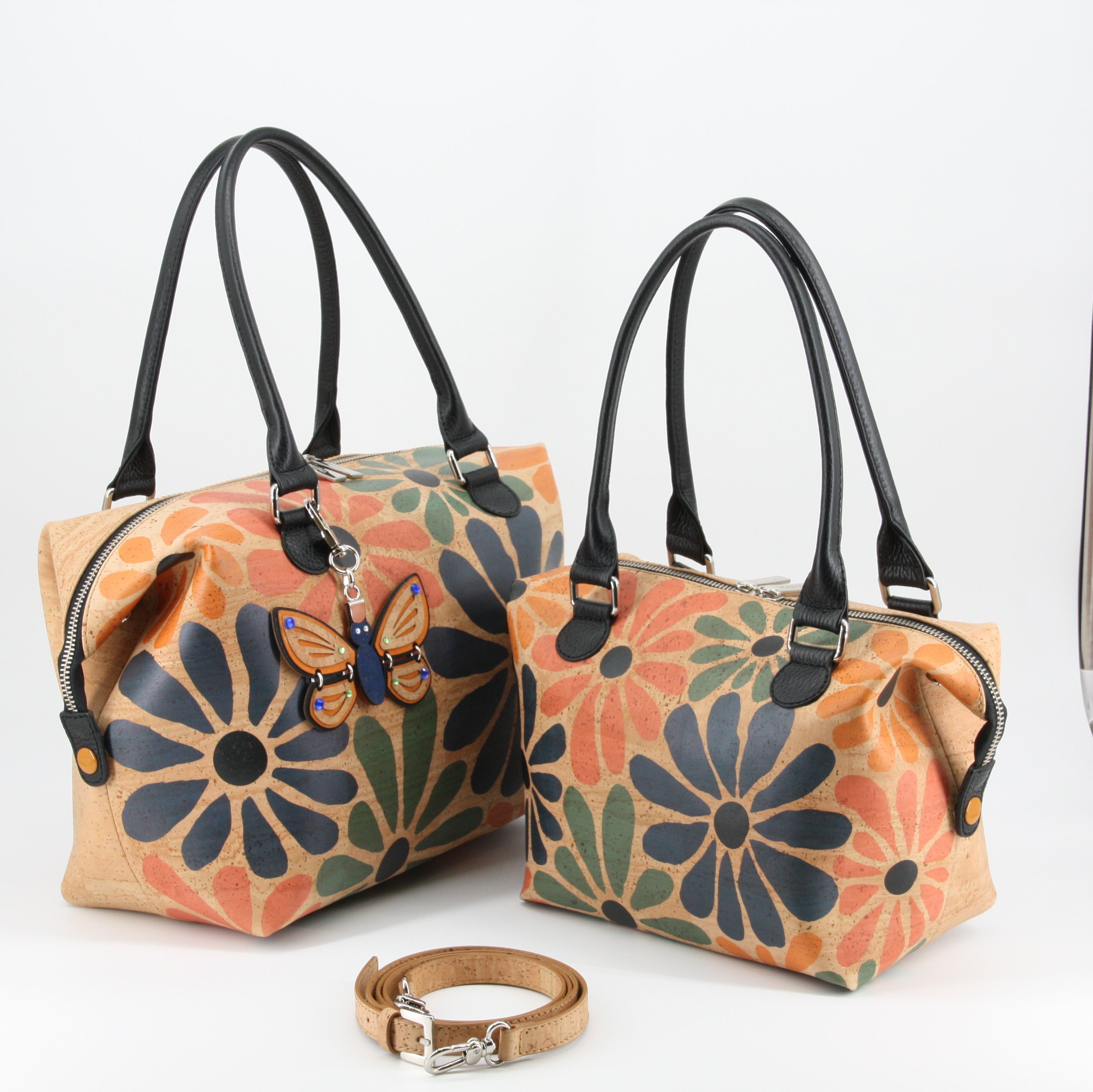 Kork Handtasche 3in1 * 1 Tasche - 3 Formen * 2 Größen * high-end Qualität * Umhängetasche für Frauen * Crossbody * Shopper * handmade in Portugal