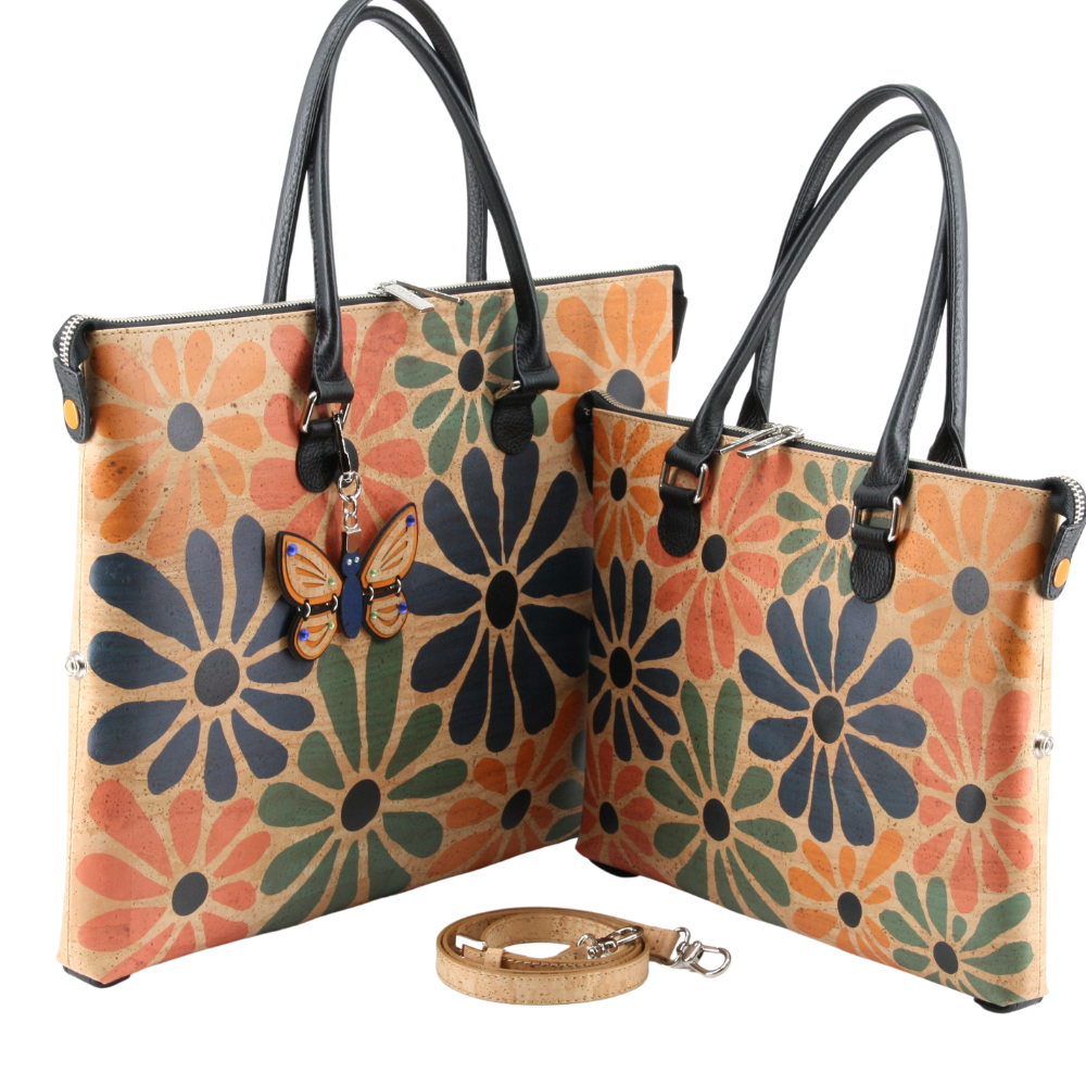 Kork Handtasche 3in1 * 1 Tasche - 3 Formen * 2 Größen * high-end Qualität * Umhängetasche für Frauen * Crossbody * Shopper * handmade in Portugal