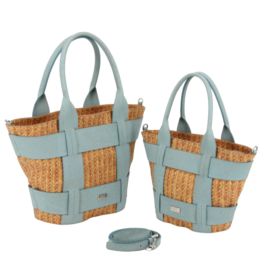 Handtasche aus Kork und Weizenstroh * high-end-Qualität * Innovation und Nachhaltigkeit * 2 Größen * Vegan * Umhängetasche für Frauen * Crossbody * Shopper * handmade in Portugal
