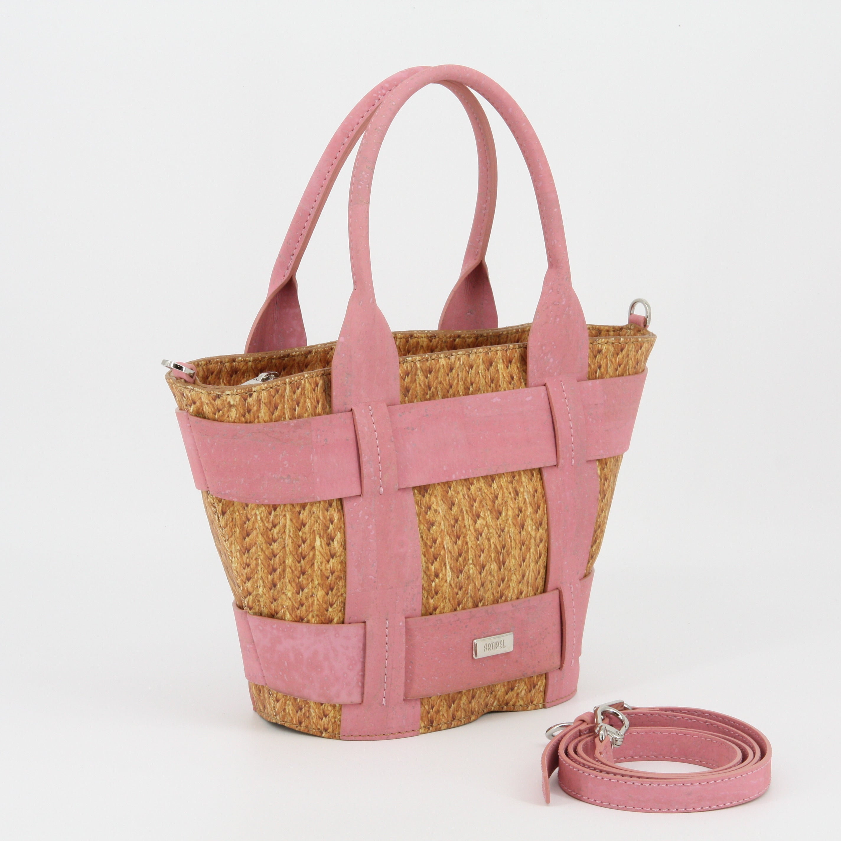 Handtasche aus Kork und Weizenstroh * Innovation und Nachhaltigkeit * 2 Größen * Vegan * Umhängetasche für Frauen * Crossbody * Shopper * handmade in Portugal