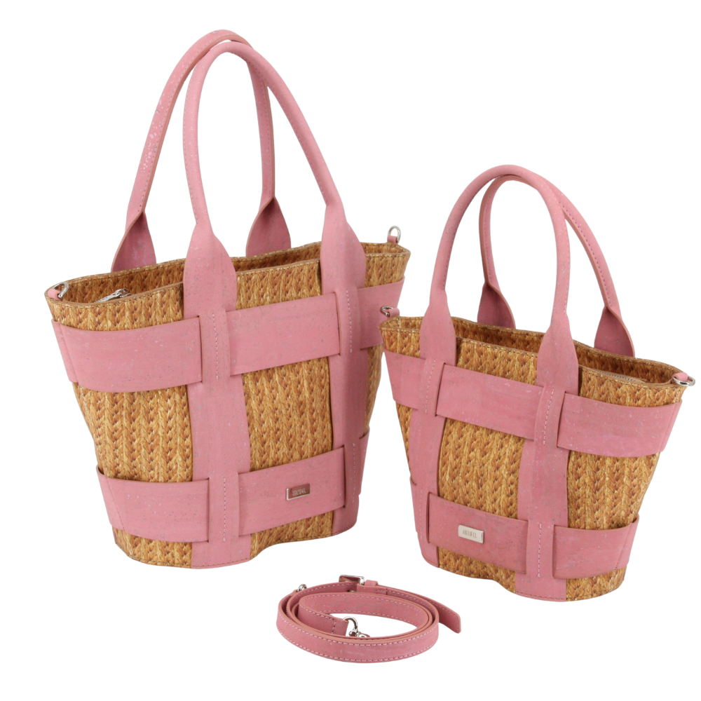 Handtasche aus Kork und Weizenstroh * Innovation und Nachhaltigkeit * 2 Größen * Vegan * Umhängetasche für Frauen * Crossbody * Shopper * handmade in Portugal