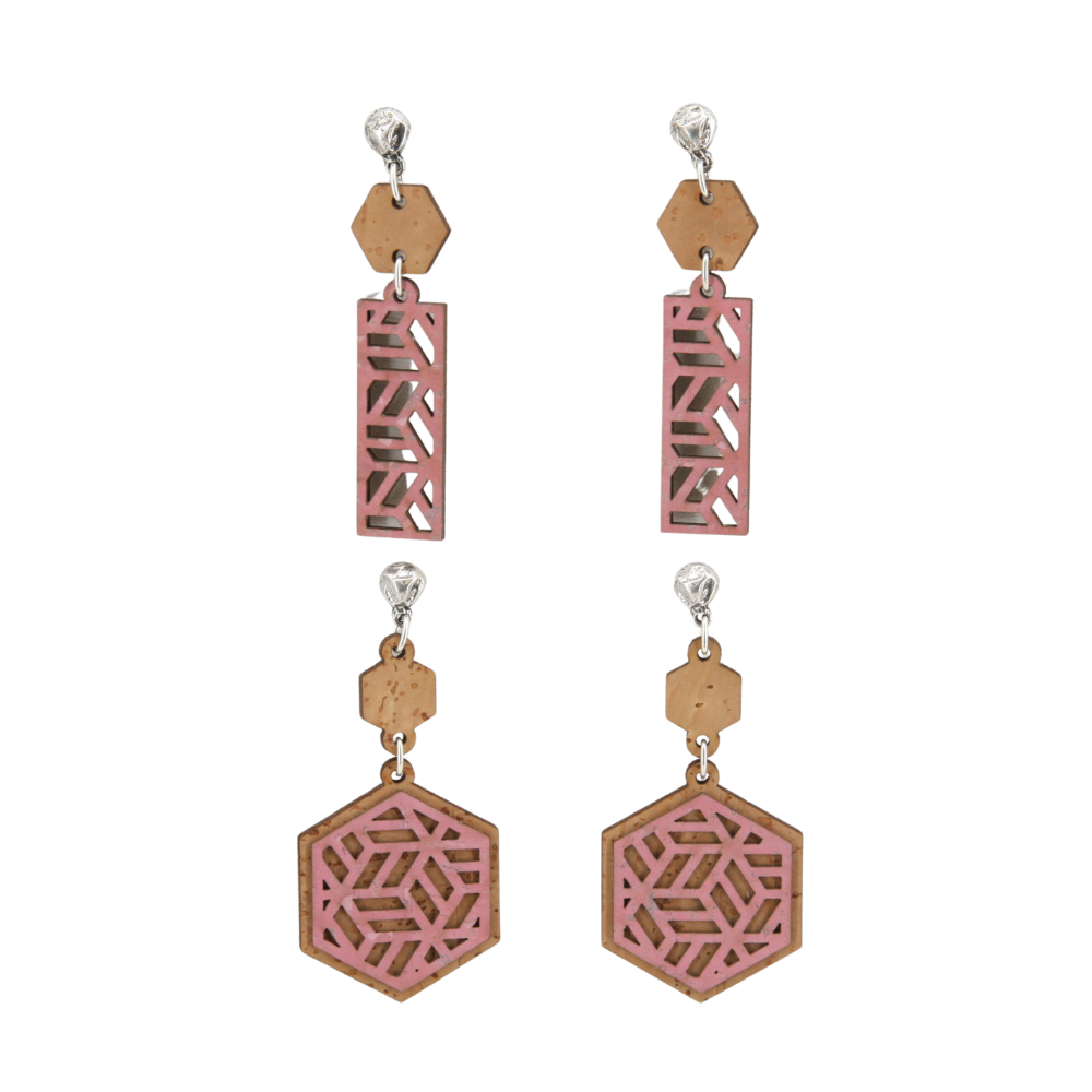 Ohrringe aus Kork * 2 Designs * handmade in Portugal * extrem nachhaltig * vegan * nickel- u. bleifrei