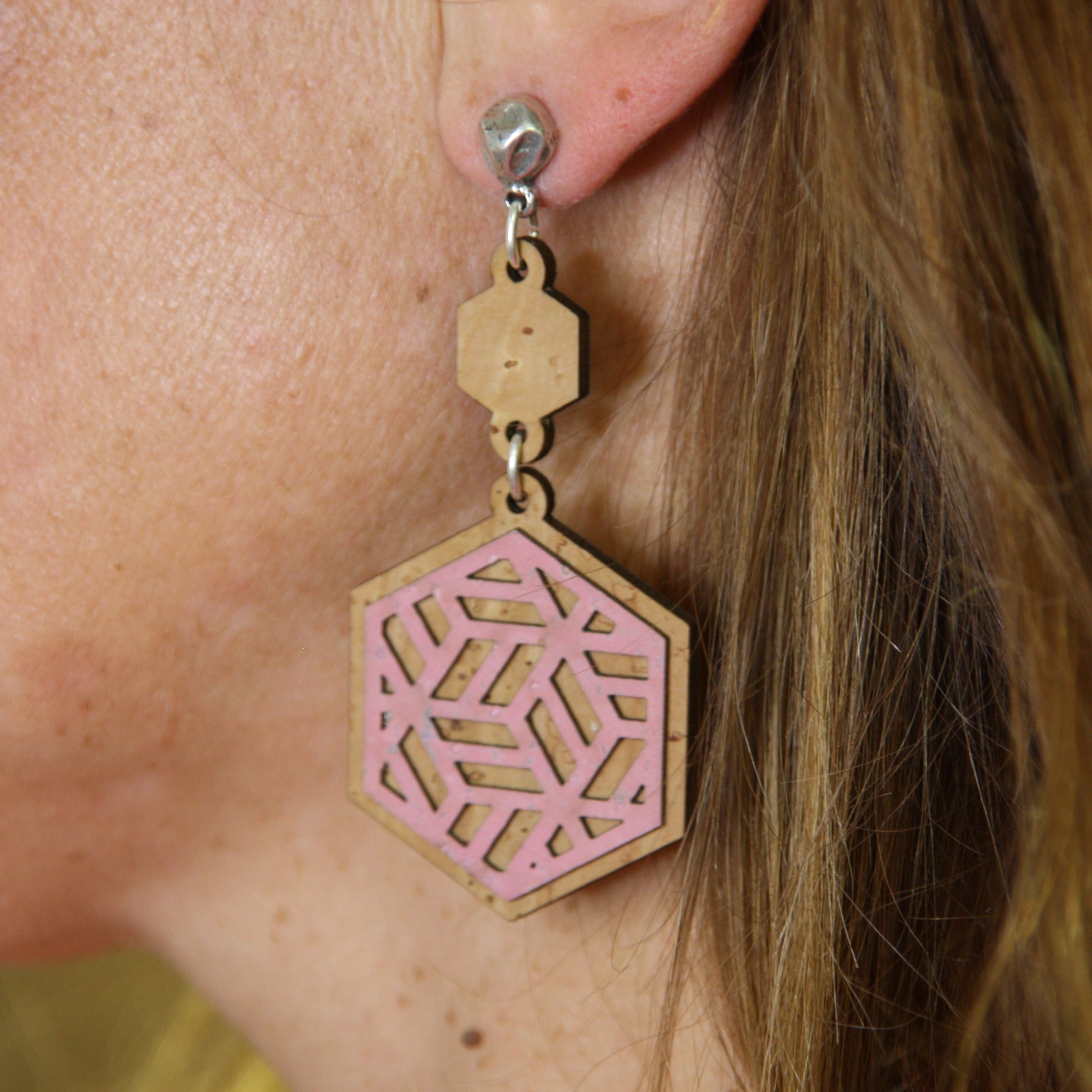 Ohrringe aus Kork * 2 Designs * handmade in Portugal * extrem nachhaltig * vegan * nickel- u. bleifrei