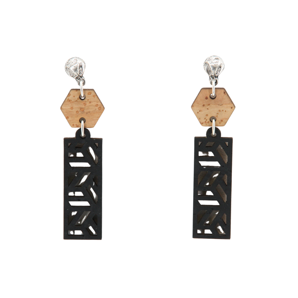 Ohrringe aus Kork * 2 Designs * handmade in Portugal * extrem nachhaltig * vegan * nickel- u. bleifrei