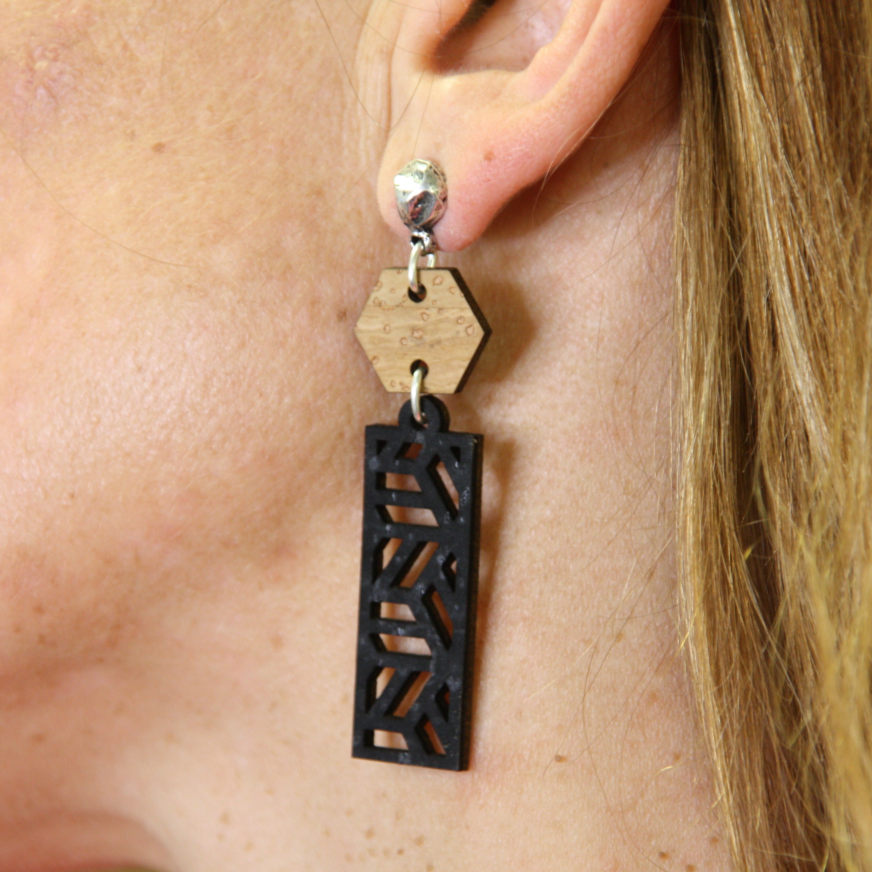 Ohrringe aus Kork * 2 Designs * handmade in Portugal * extrem nachhaltig * vegan * nickel- u. bleifrei