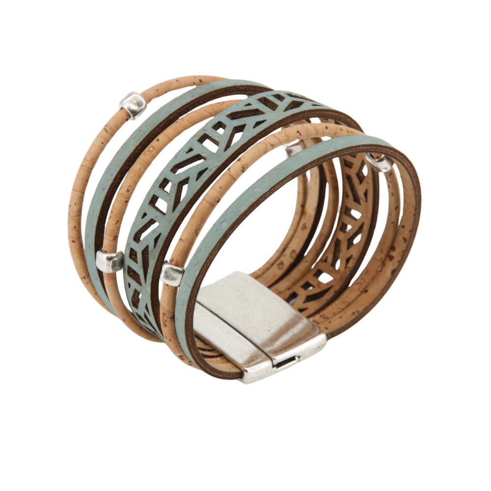 Armband aus Kork * handmade in Portugal * extrem nachhaltig * vegan * nickel- u. bleifrei