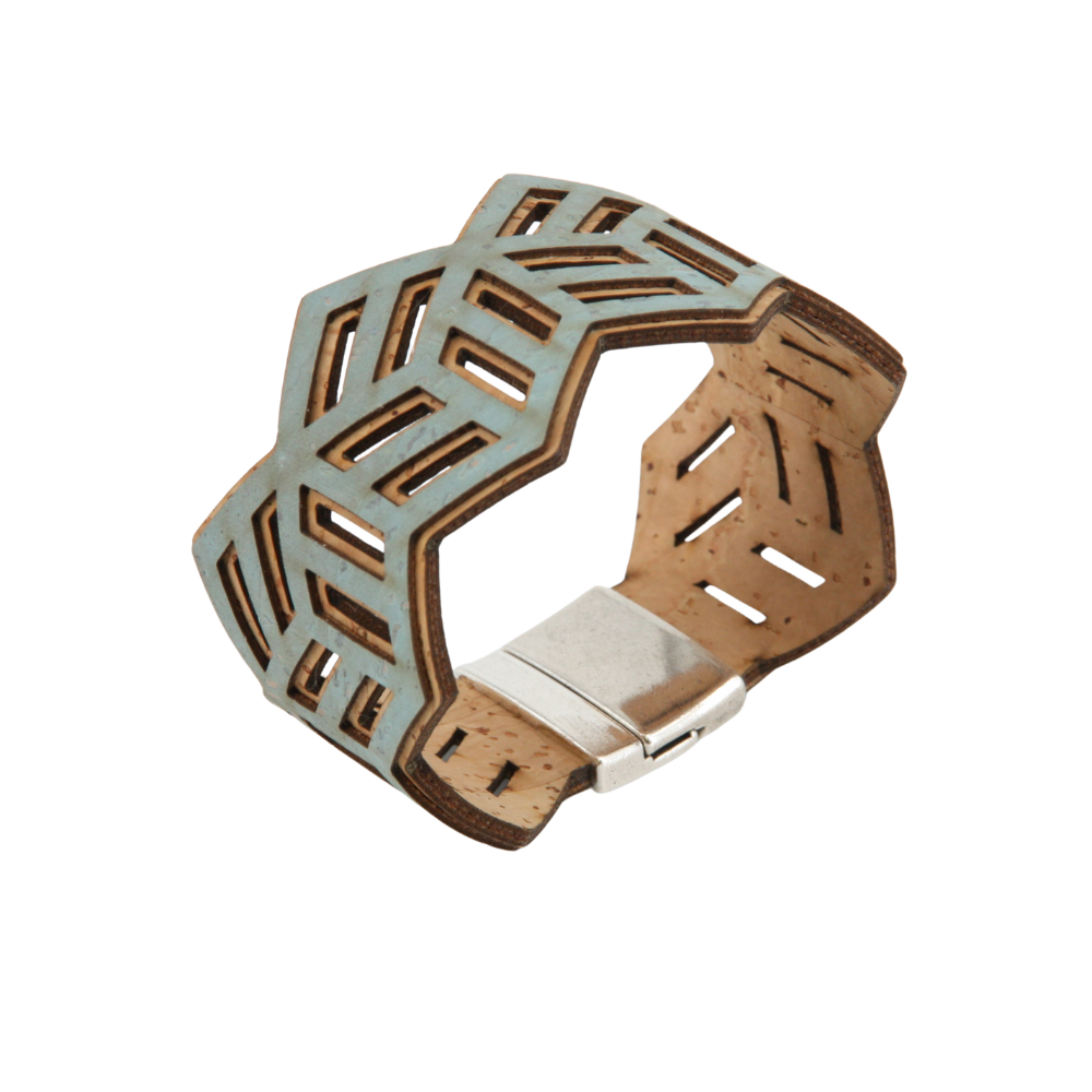 Armband aus Kork * handmade in Portugal * extrem nachhaltig * vegan * nickel- u. bleifrei