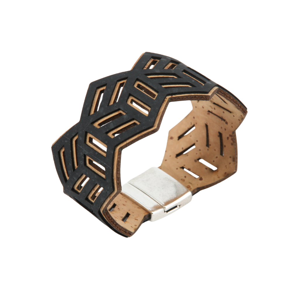Armband aus Kork * handmade in Portugal * extrem nachhaltig * vegan * nickel- u. bleifrei
