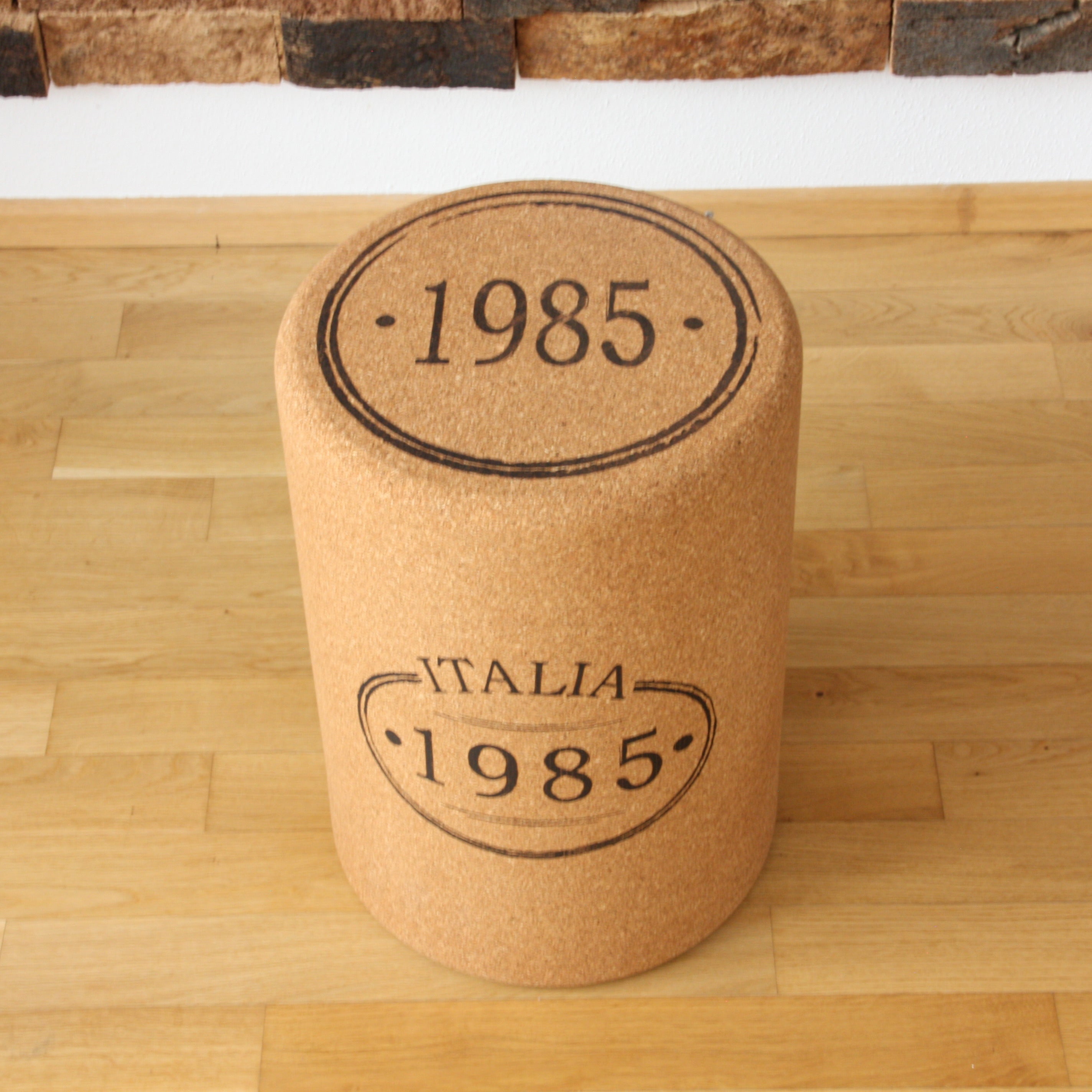 verKORKst Premium Kork-Hocker in Form ein riesigen Weinkorken * Individualisierbar * XL Kork Barhocker * Weinhocker * Bar Stool