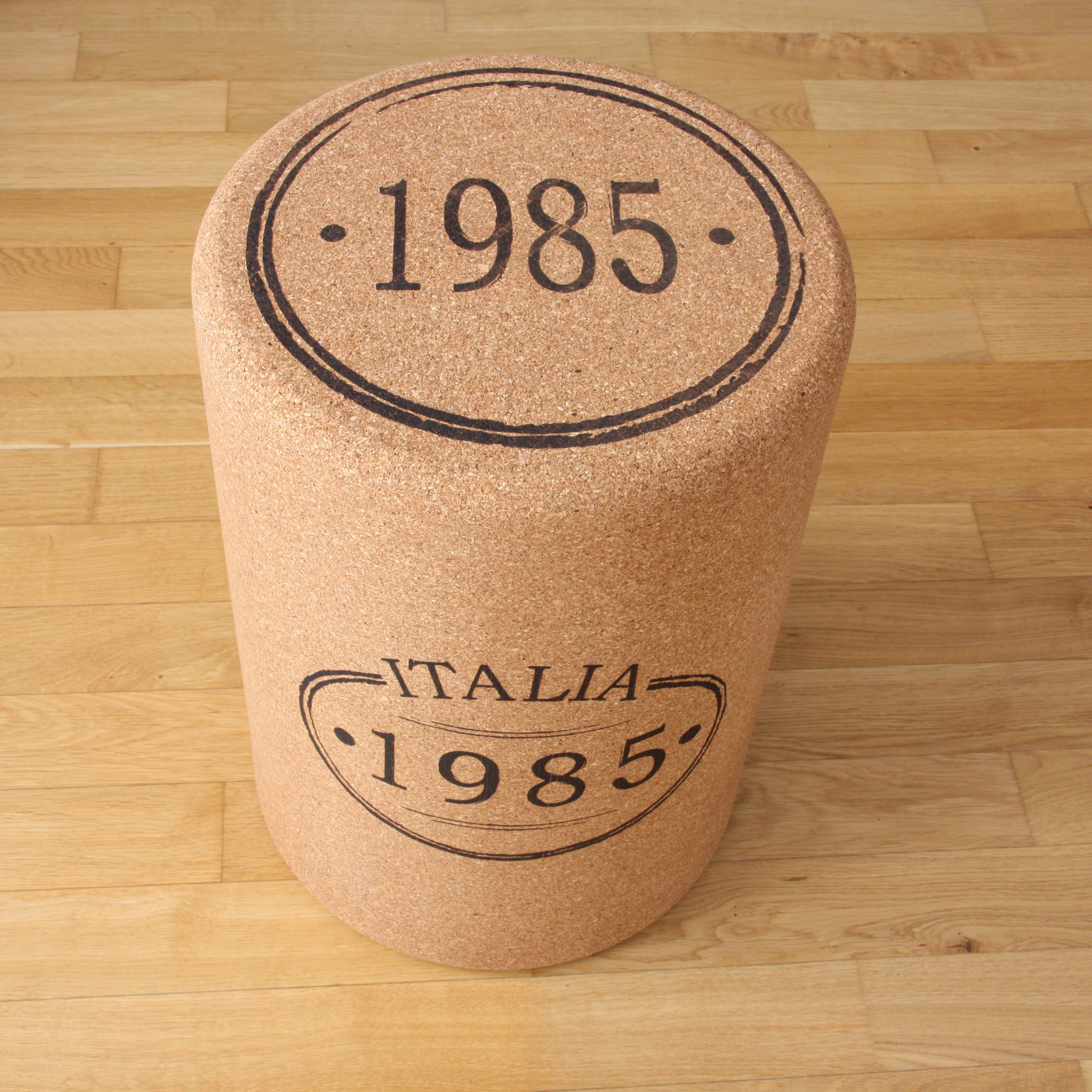 verKORKst Premium Kork-Hocker in Form ein riesigen Weinkorken * Individualisierbar * XL Kork Barhocker * Weinhocker * Bar Stool