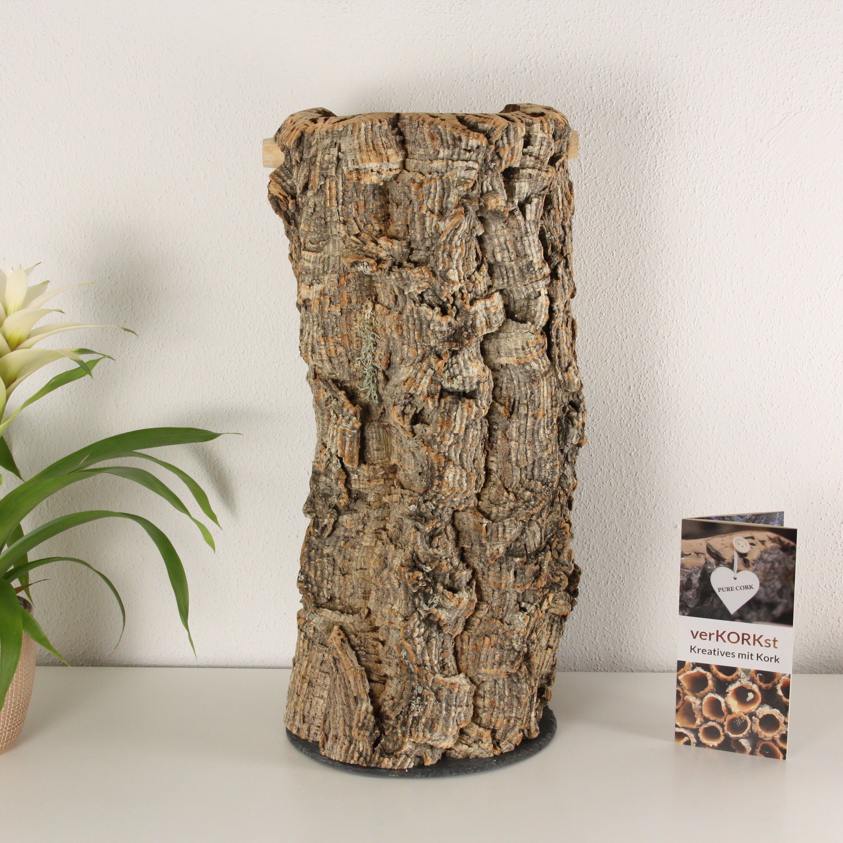 verKORKst Premium Toilettenpapier-Aufbewahrung aus Kork * Vintage WC-Rollen Halter * Klopapierspender 5 Rollen * Badezimmer-Accessoires