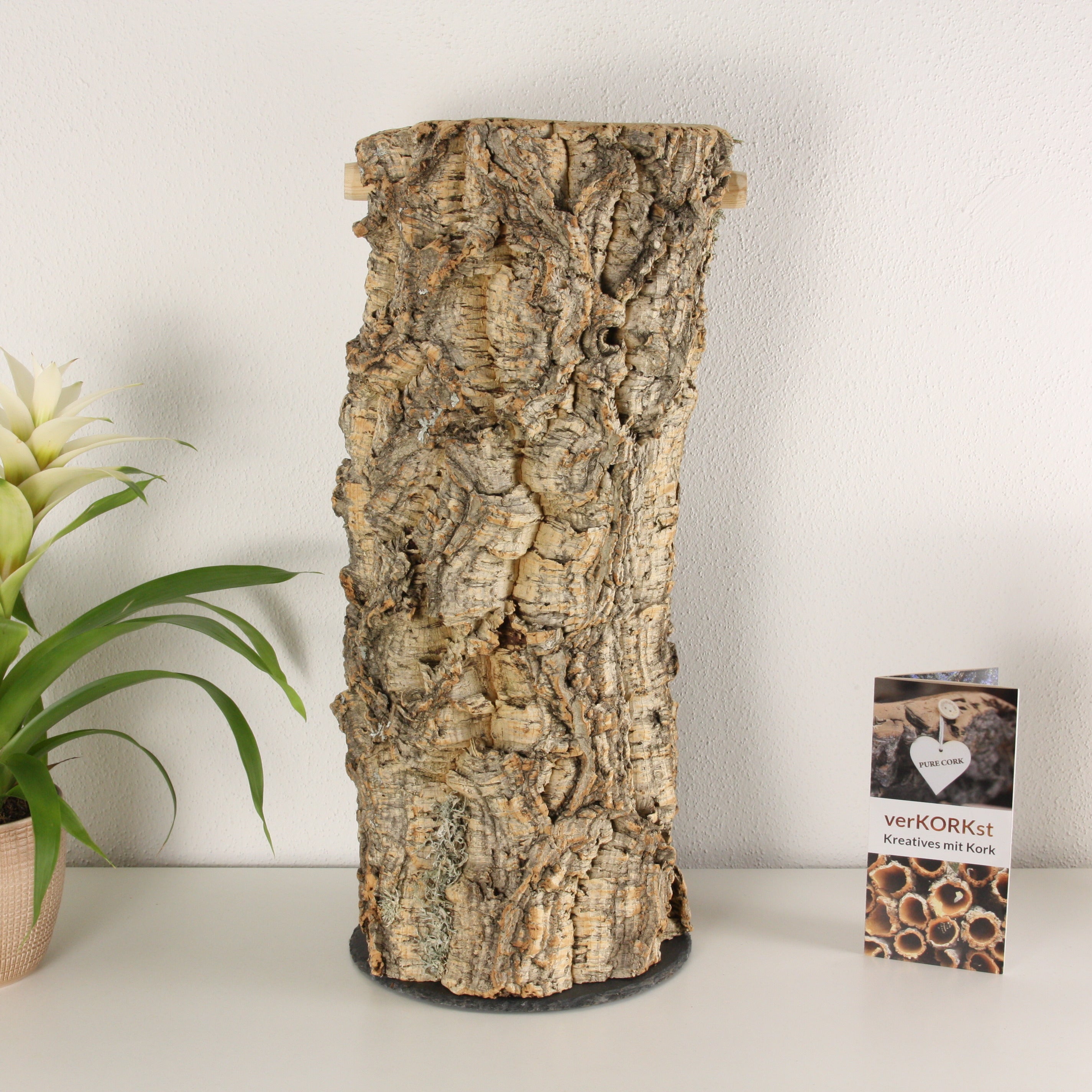 verKORKst Premium Toilettenpapier-Aufbewahrung aus Kork * Vintage WC-Rollen Halter * Klopapierspender 5 Rollen * Badezimmer-Accessoires