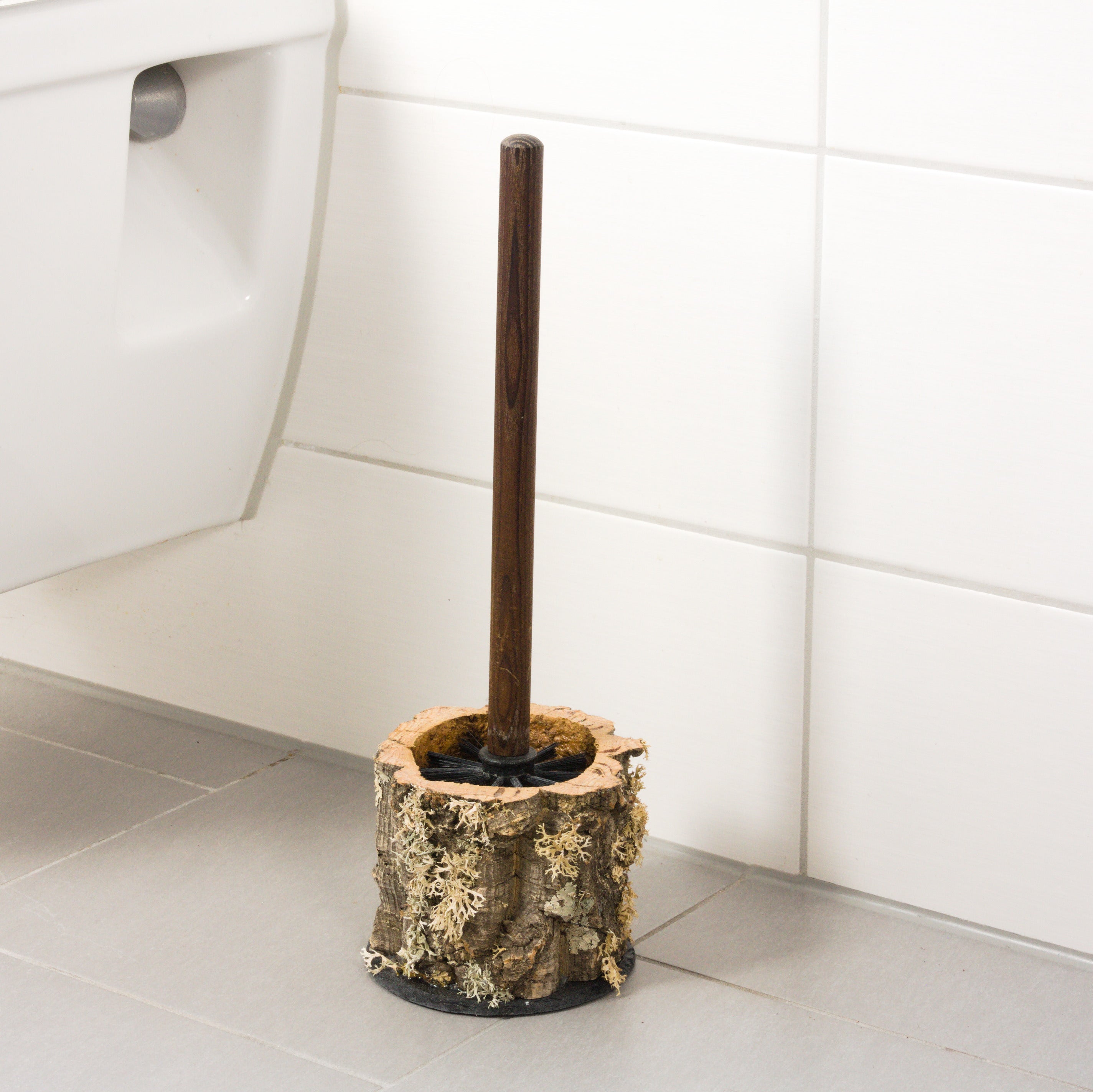 verKORKst Premium Toilettenbürstenhalter aus Korkrinde * Vintage Klobürstenhalter * Toilettenbürste * Klobürste als Badezimmer-Accessoire * handmade in Germany