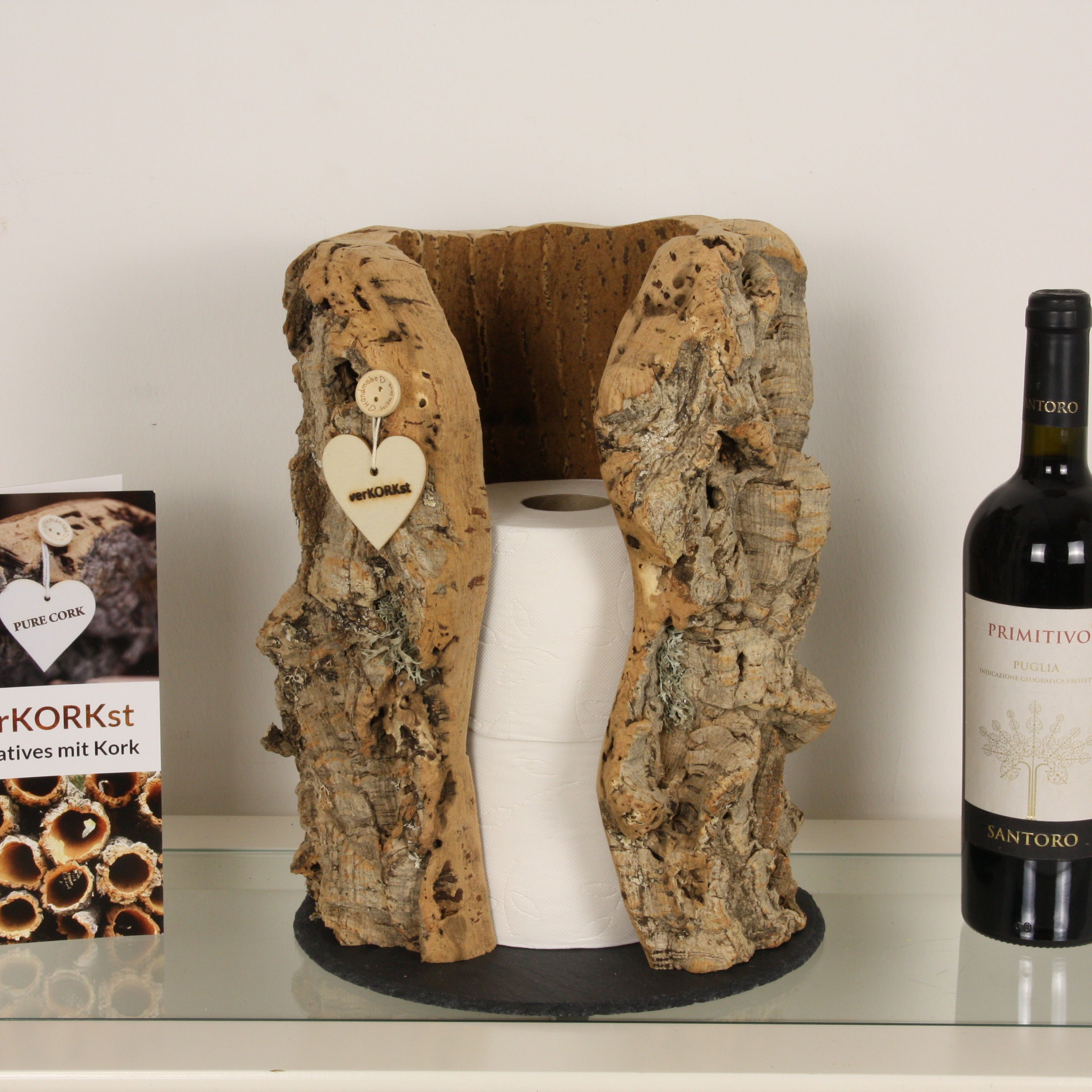 VERKORKst Premium Cork Toilet Paper Storage * Toilet Roll Holder