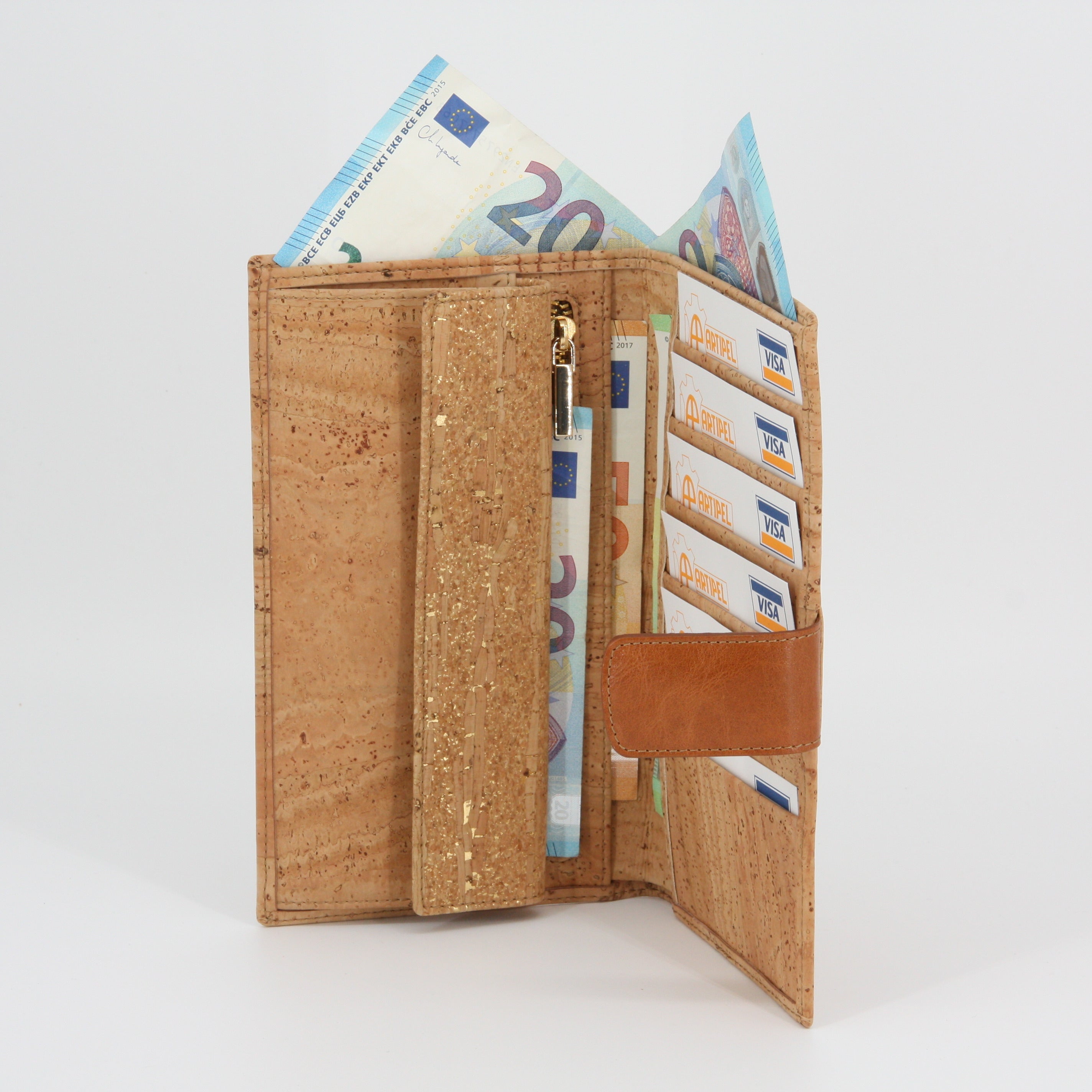 Kork Damen Geldbörse * Frauen Portemonnaie * handmade in Portugal * Marke Artipel