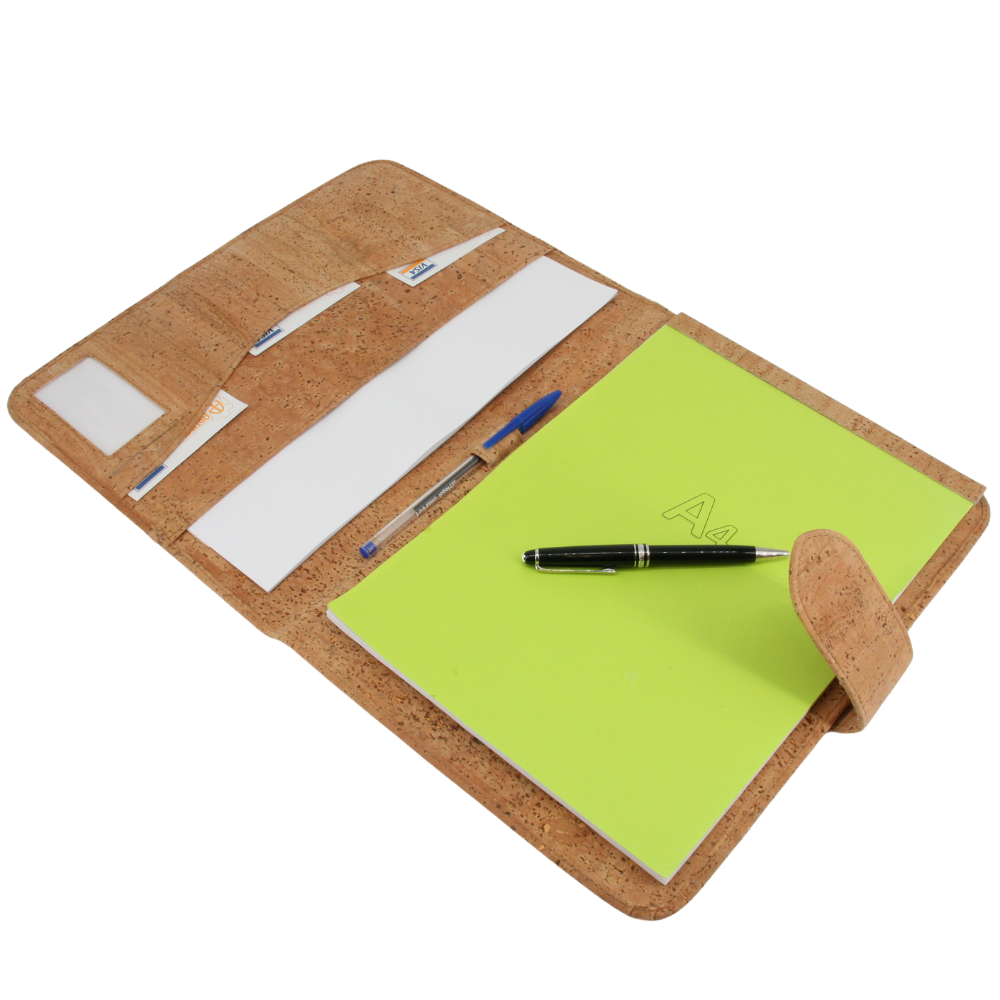 Kork Schreibmappe * DINA4 * Businessmappe vegan * Projektmappe für Frauen und Männer * abwaschbar * antiseptisch * handmade in Portugal