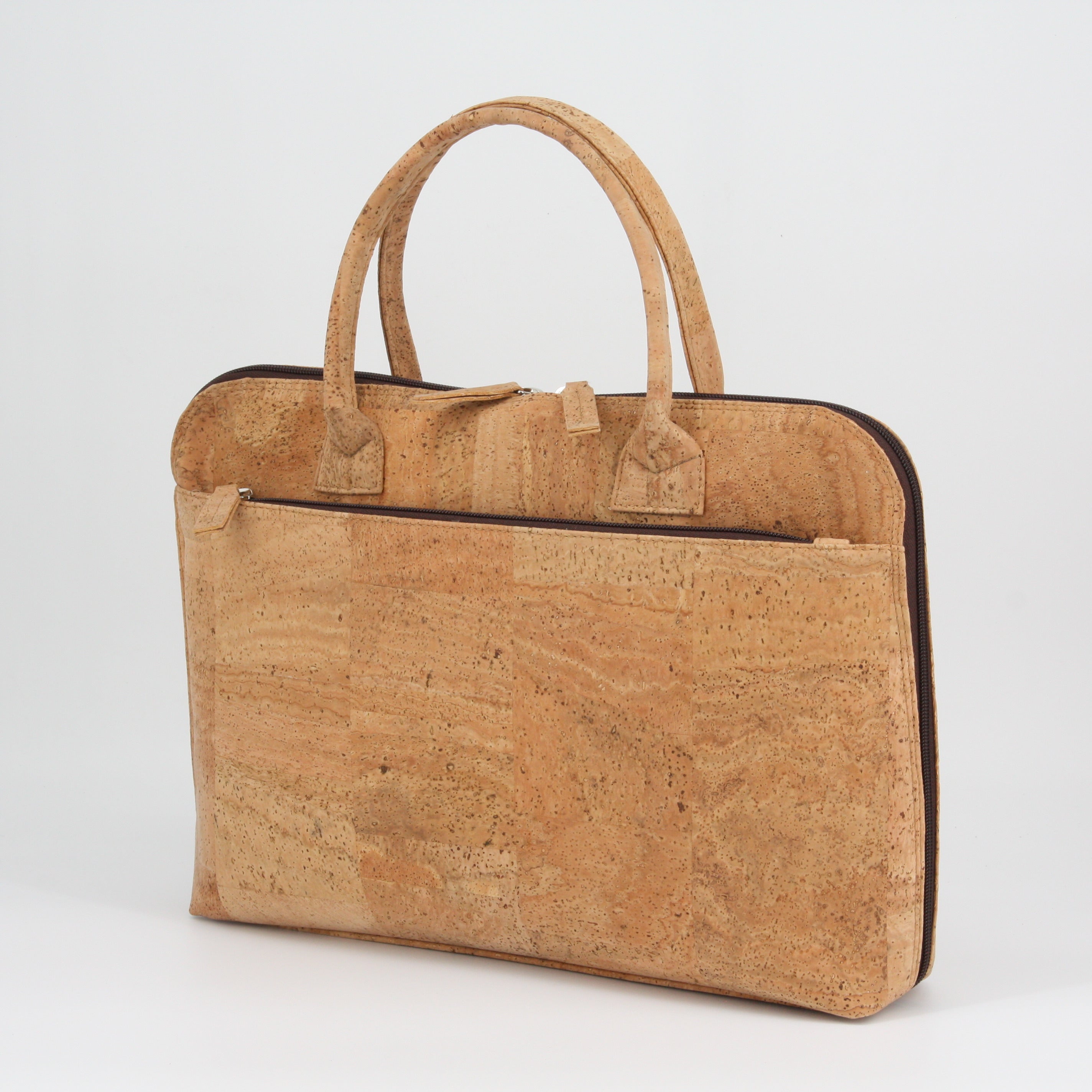 Kork Aktentasche für Frauen und Männer * 2 Farben * Vegan * Laptoptasche * Bürotasche * abwaschbar * antiseptisch * sehr leicht * handmade