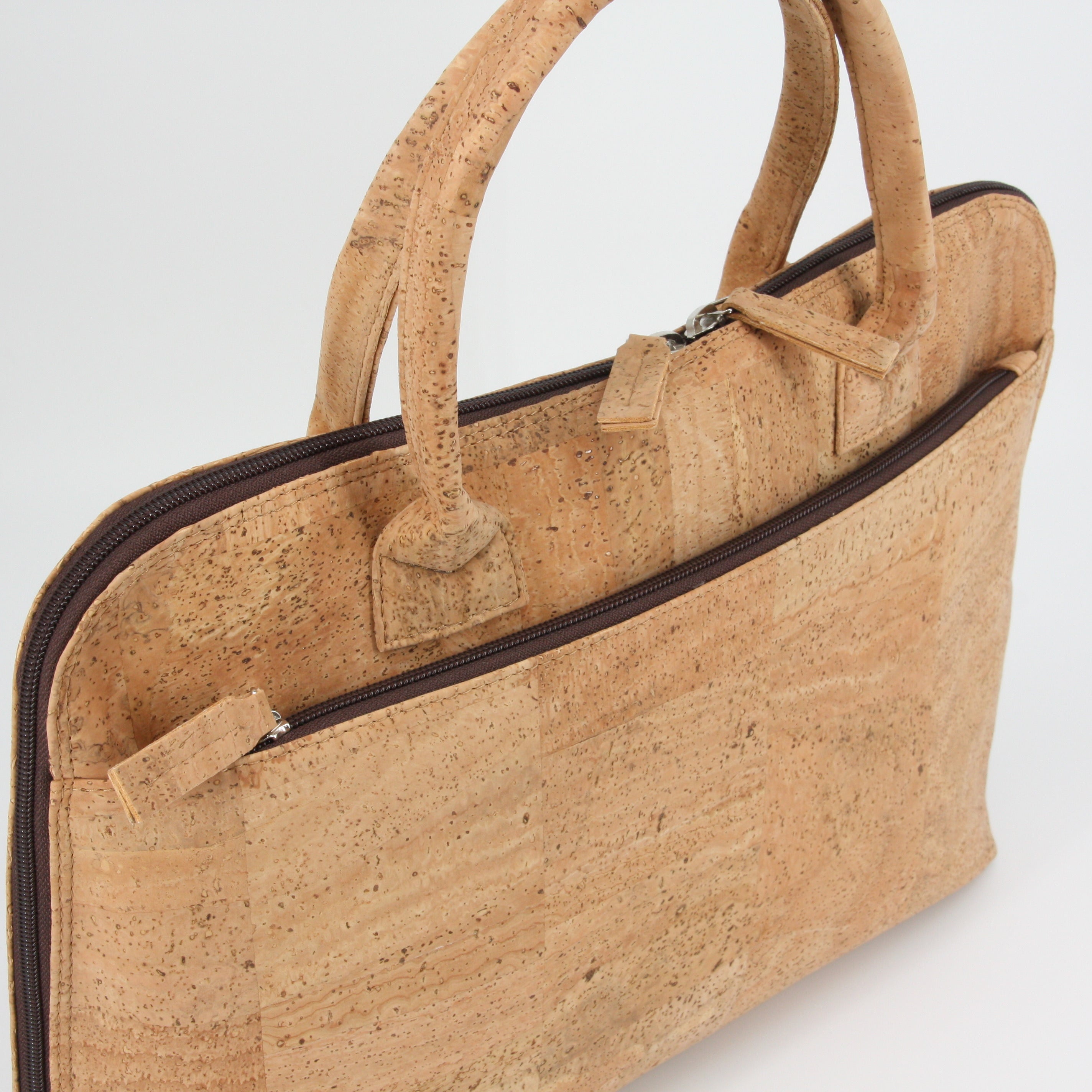 Cork briefcase * vegan * laptop bag for men * washable * antiseptic * handmade in Portugal
