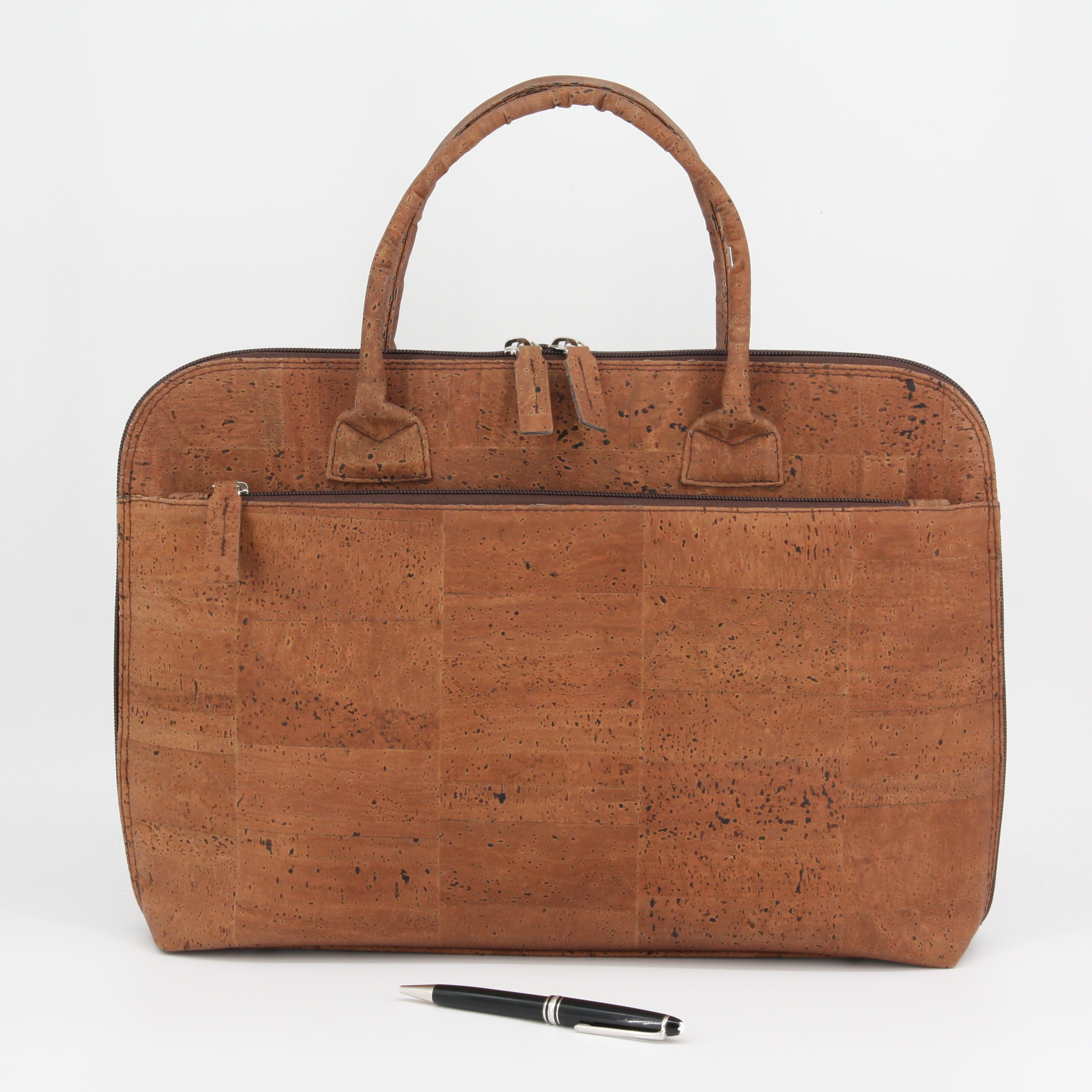 Cork briefcase * vegan * laptop bag for men * washable * antiseptic * handmade in Portugal