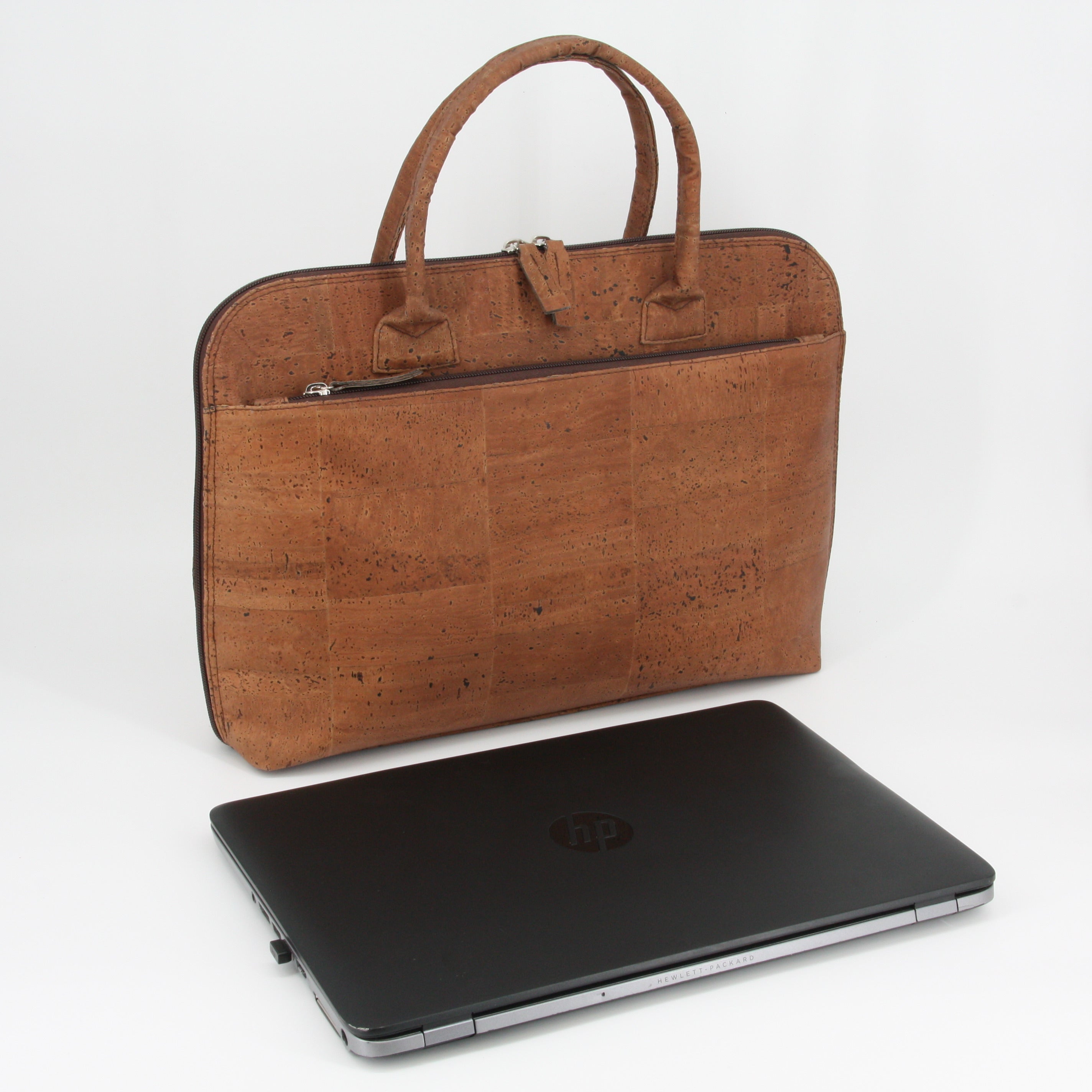 Cork briefcase * vegan * laptop bag for men * washable * antiseptic * handmade in Portugal