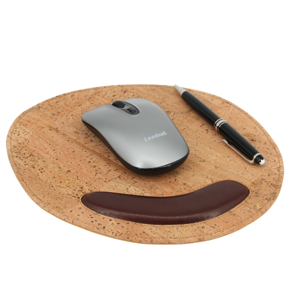 Mouse-Pad aus Kork und Leder * Unterlage für Computer-Maus * Premium Qualität * handmade in Portugal