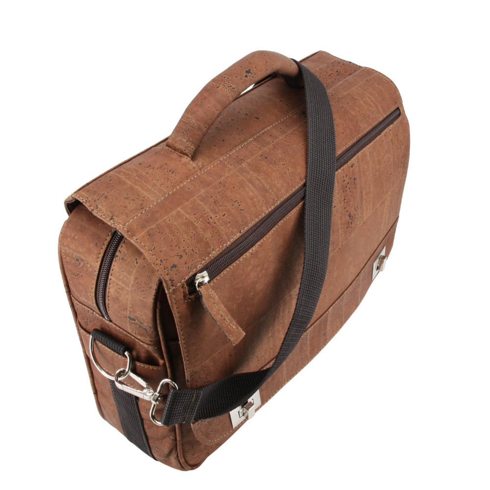 Kork Aktentasche für Männer und Frauen * in 2 Farben * Vegan * Laptoptasche * Bürotasche * abwaschbar * antiseptisch * sehr leicht * handmade in Portugal