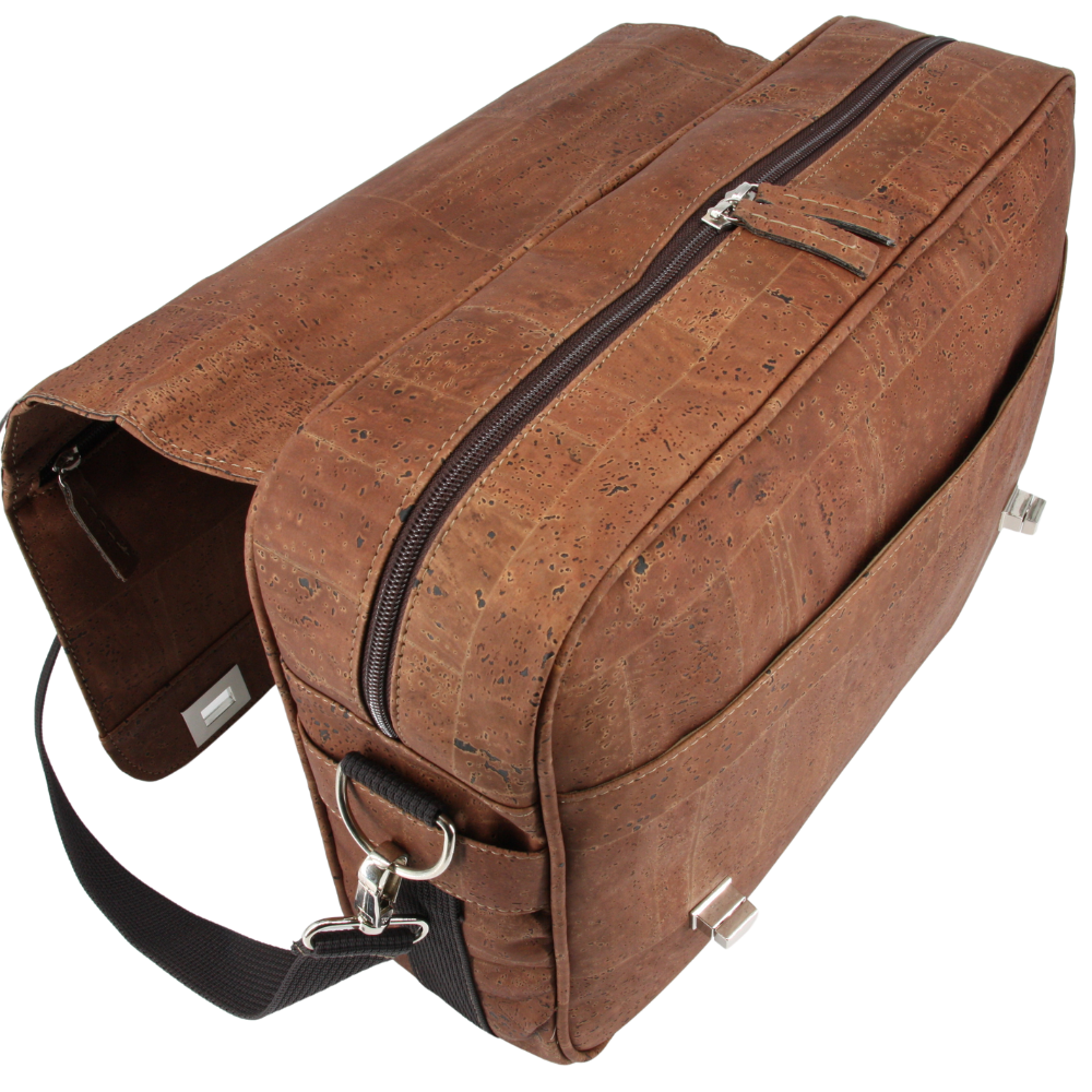 Kork Aktentasche für Männer und Frauen * in 2 Farben * Vegan * Laptoptasche * Bürotasche * abwaschbar * antiseptisch * sehr leicht * handmade in Portugal