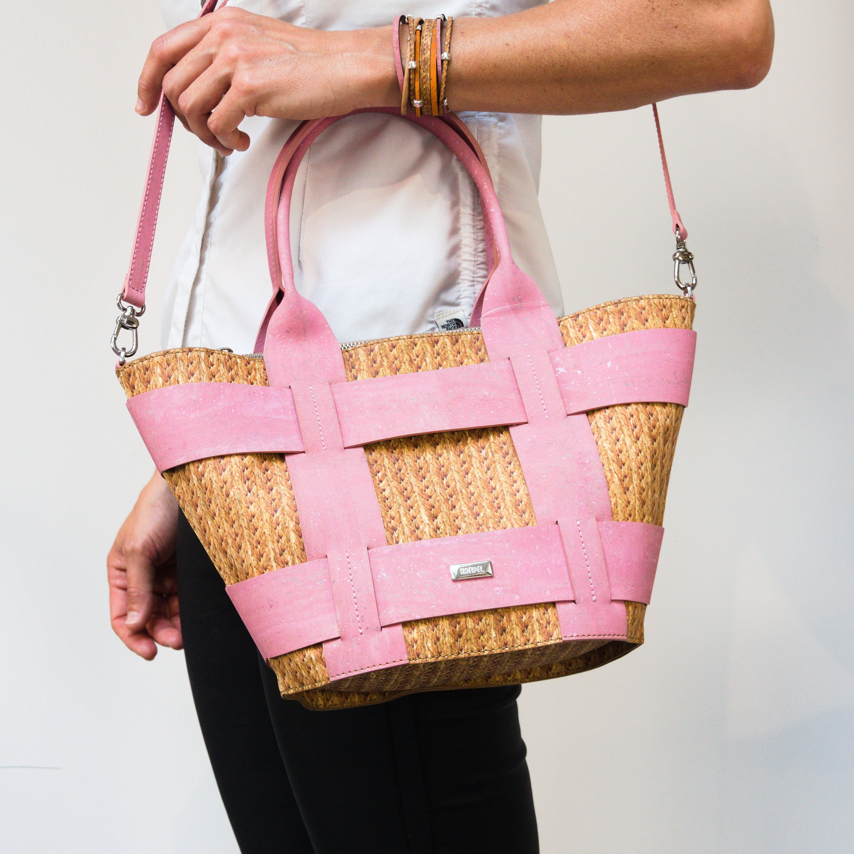 Handtasche aus Kork und Weizenstroh * Innovation und Nachhaltigkeit * 2 Größen * Vegan * Umhängetasche für Frauen * Crossbody * Shopper * handmade in Portugal