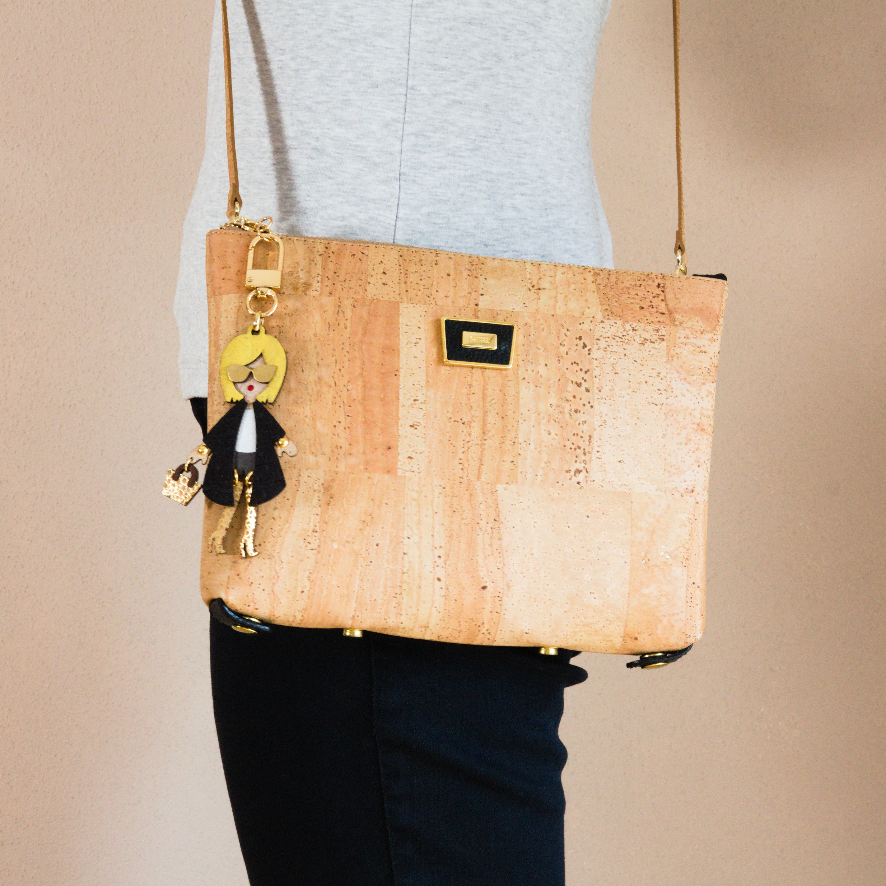 Kork Handtasche 2in1 * 1 Tasche - 2 Formen und Größen * high-end Qualität * verschiedene Designs * Vegan * Umhängetasche für Frauen * Crossbody * Shopper * handmade in Portugal