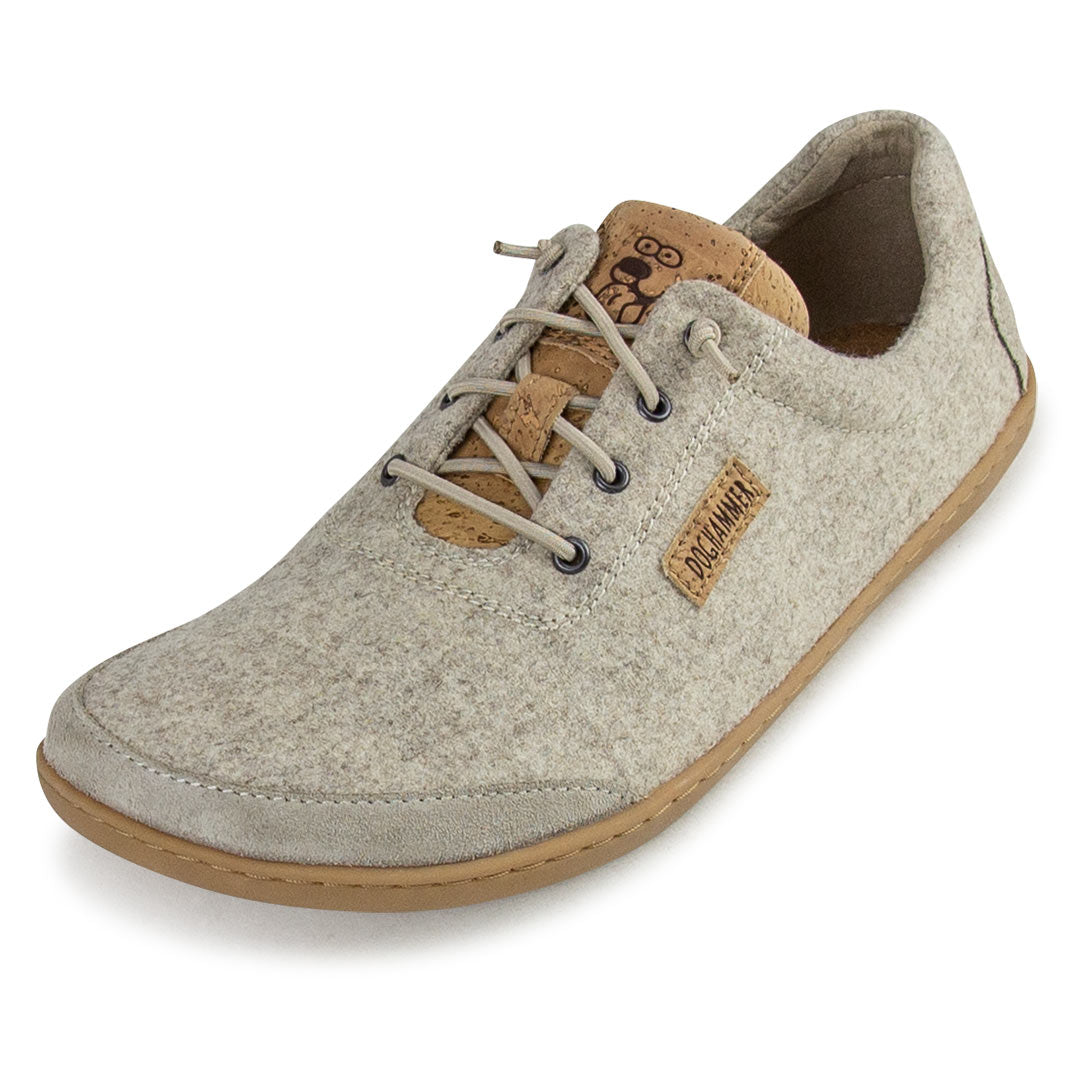 Barfuss-Schuh aus Merino und Kork * Terrar Wool Earth * Unisex * Minimalschuh von Doghammer Rosenheim * nachhaltiger Barfußschuh * handmade in Portugal