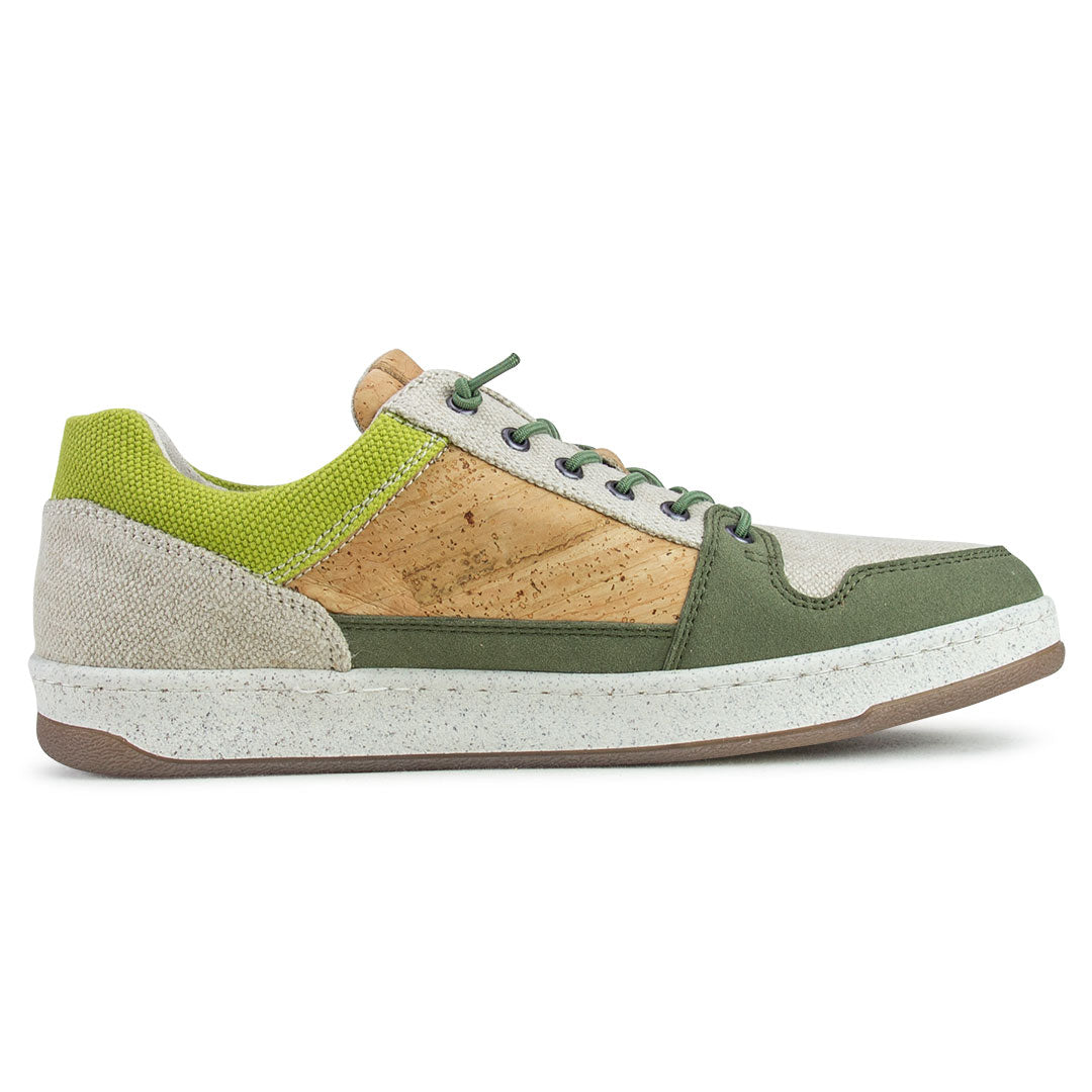 Kork Sneaker * Natural Commuter vegan Oliv * Freizeitschuh aus Kork von Doghammer Rosenheim * nachhaltiger Männerschuh * handmade in Portugal
