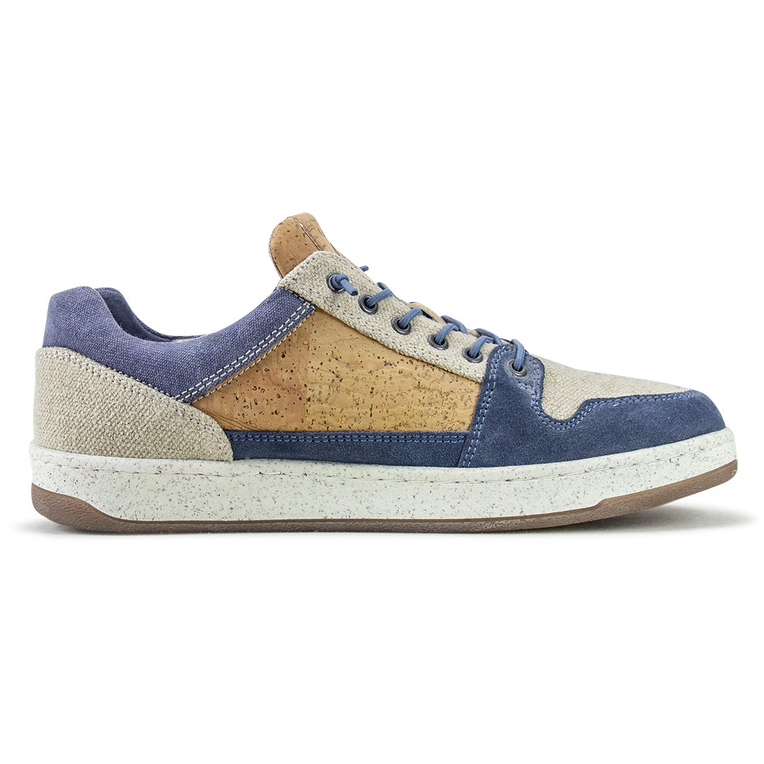 Kork Sneaker * Natural Commuter Indigo * Freizeitschuh aus Kork von Doghammer Rosenheim * nachhaltiger Männerschuh * handmade in Portugal