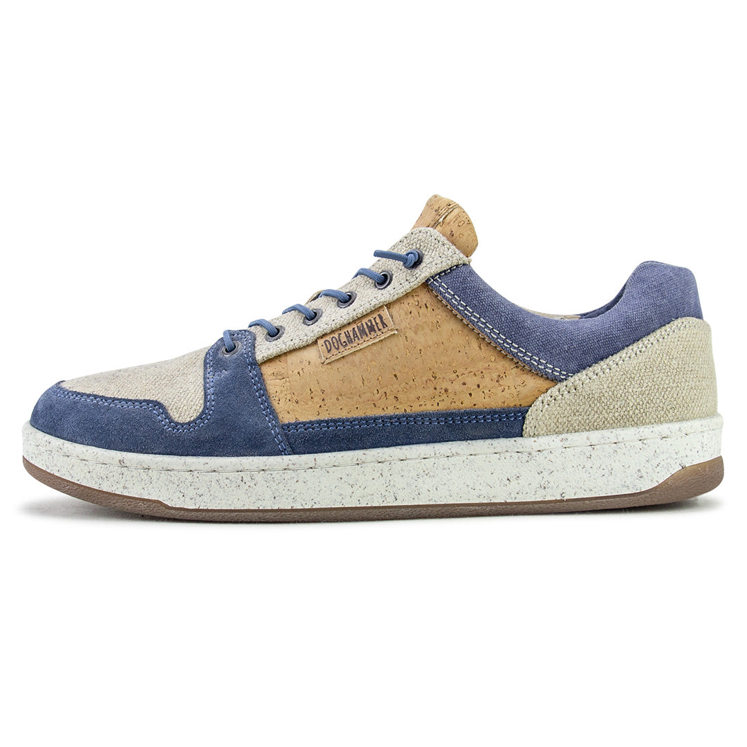 Kork Sneaker * Natural Commuter Indigo * Freizeitschuh aus Kork von Doghammer Rosenheim * nachhaltiger Männerschuh * handmade in Portugal