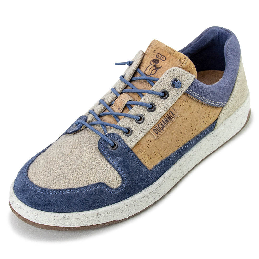 Kork Sneaker * Natural Commuter Indigo * Freizeitschuh aus Kork von Doghammer Rosenheim * nachhaltiger Männerschuh * handmade in Portugal