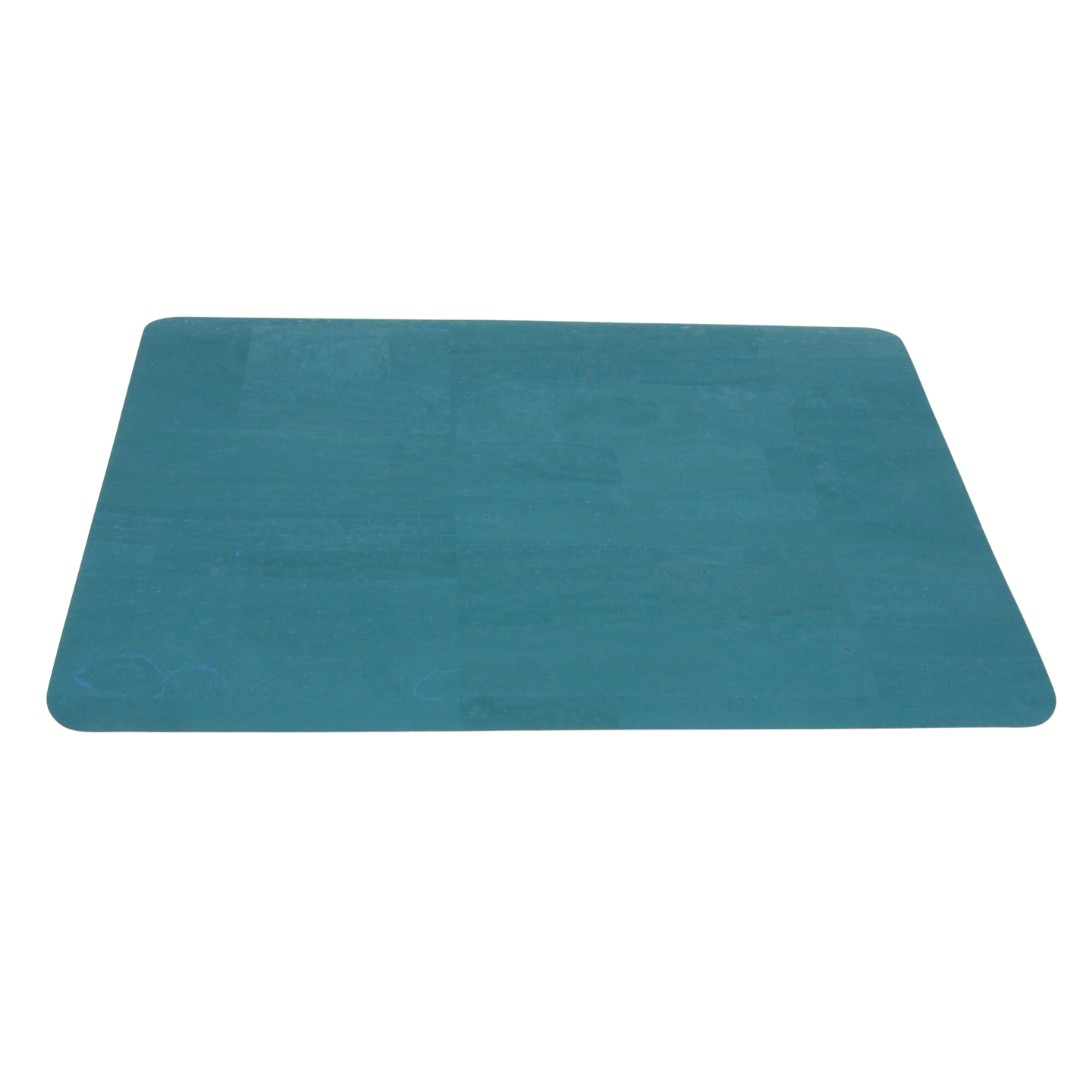 verKORKst Premium Kork Tischset * Farbe Petrol * Farbe gebrannt * Premium Qualität * hitzebeständig * abwaschbar * antiseptisch * made in Portugal