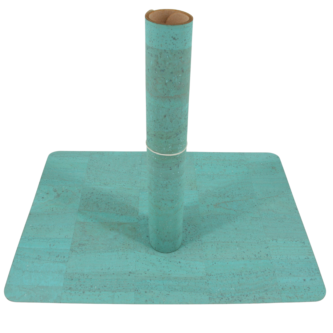 verKORKst Premium Kork Tischset * Farbe Türkis * Farbe gebrannt * Premium Qualität * hitzebeständig * abwaschbar * antiseptisch * made in Portugal