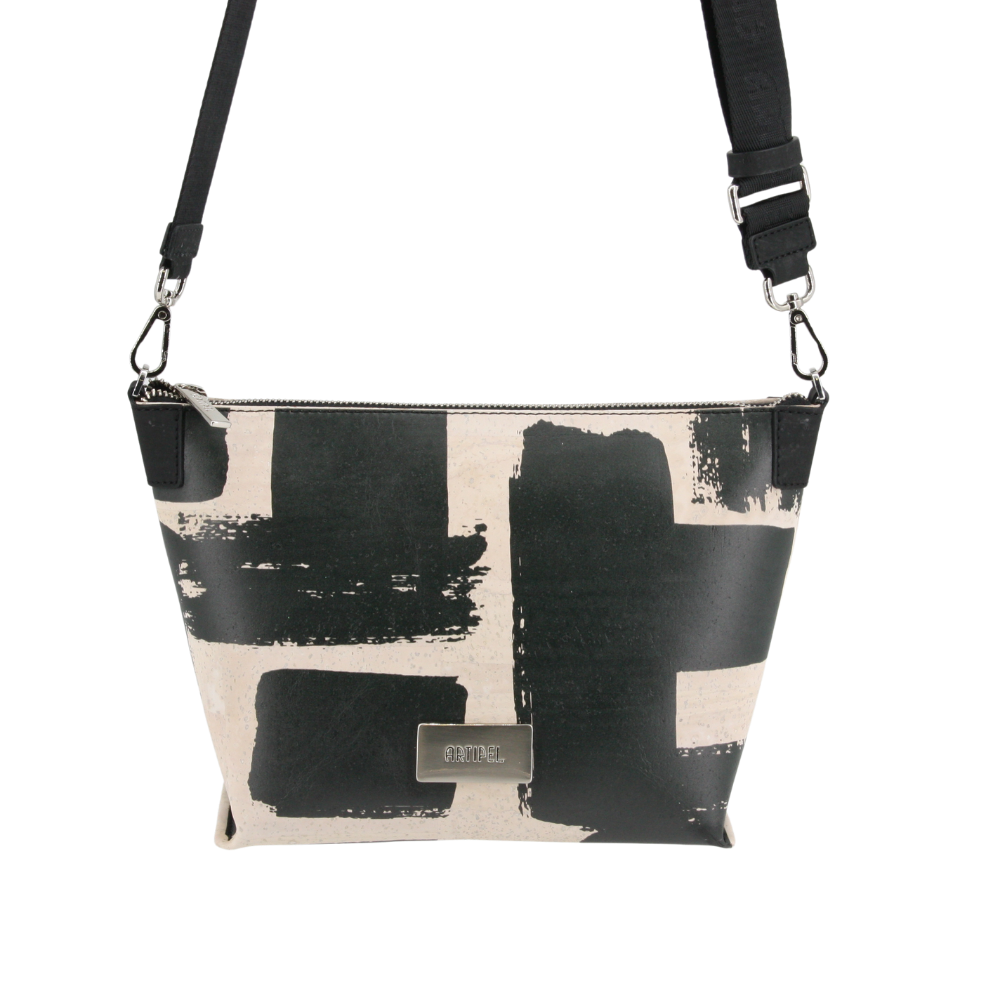 Kork Handtasche * Black & White Edition * high-end Qualität * vegan * Umhängetasche für Frauen * Crossbody * Shopper * handmade in Portugal