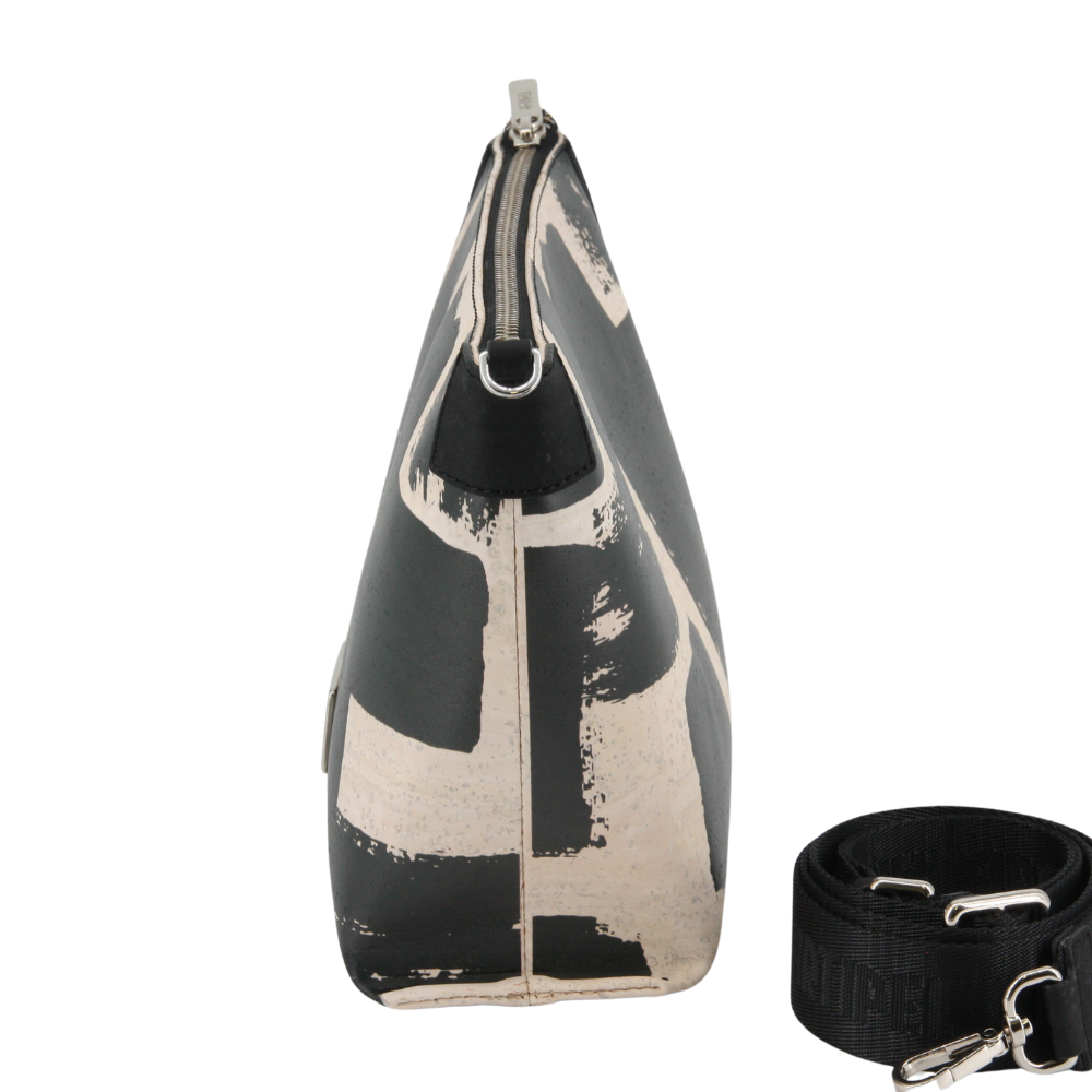 Kork Handtasche * Black & White Edition * high-end Qualität * vegan * Umhängetasche für Frauen * Crossbody * Shopper * handmade in Portugal