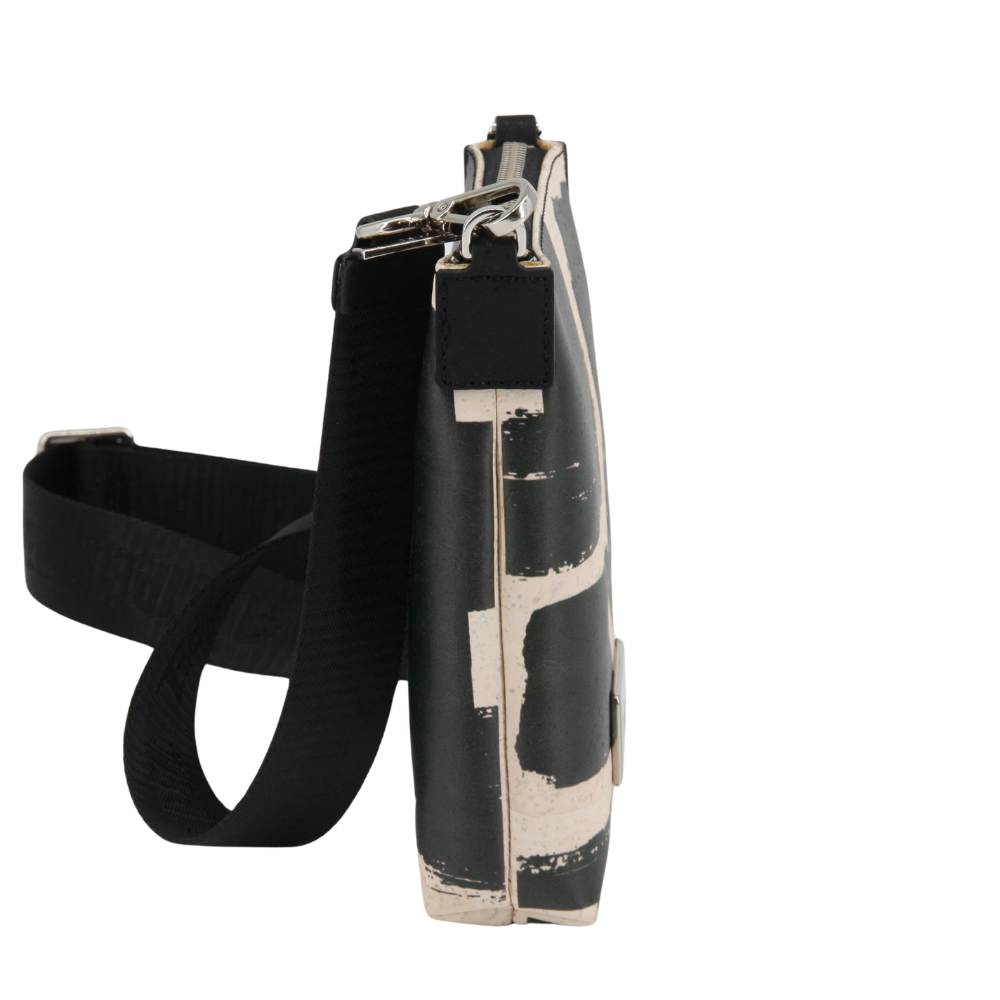 Kork Handytasche zum Umhängen * Black & White Edition * high-end Qualität * Vegan * Crossbody Handy Tasche * handmade in Portugal