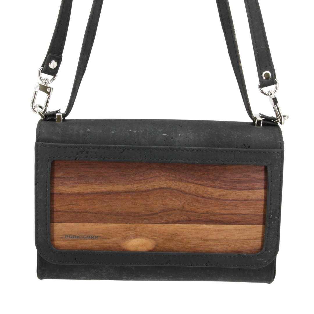 Holz Kork Handtasche * Bella * Kork und Nussbaum * weltweit einzigartig * Holzpaneel austauschbar * high-end Qualität * Umhängetasche für Frauen * Cross-Body * Shopper * handmade in Südtirol