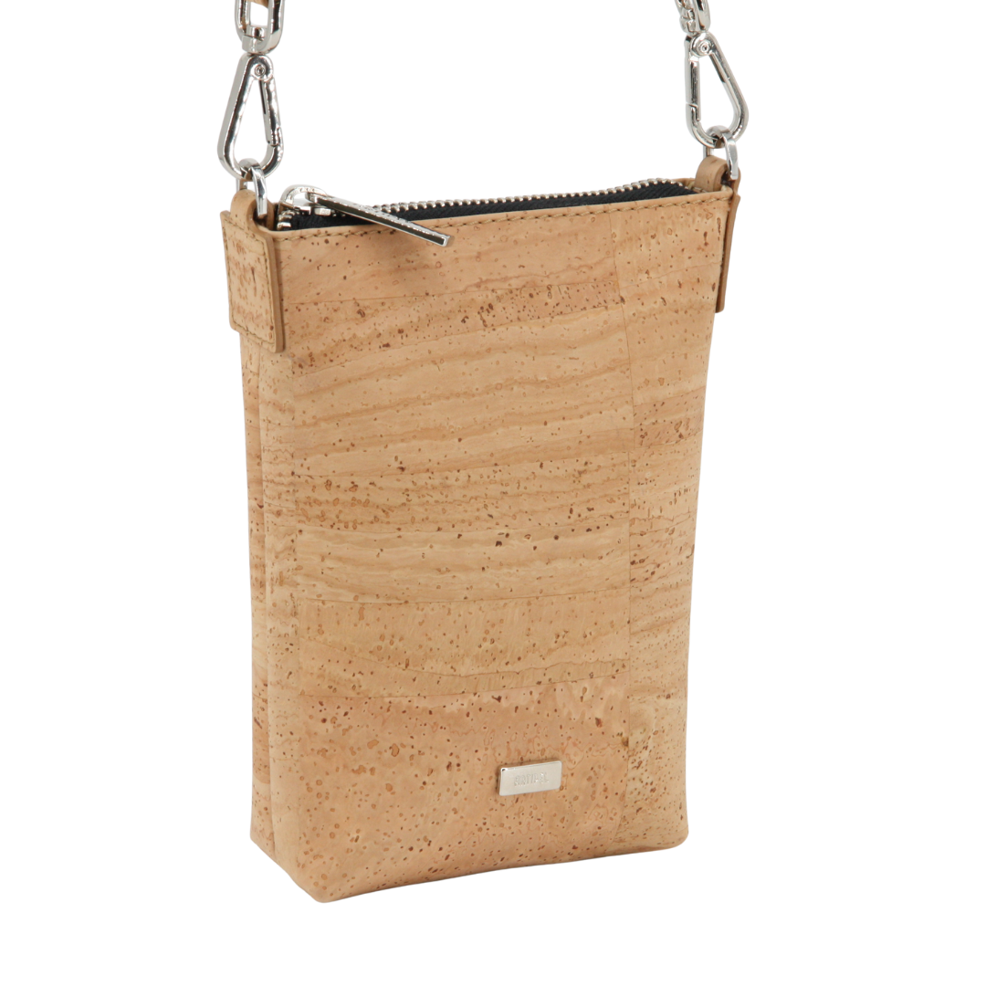 Cork mobile phone bag * 2 different designs * vegan * crossbody mobile phone bag * handmade in Portugal