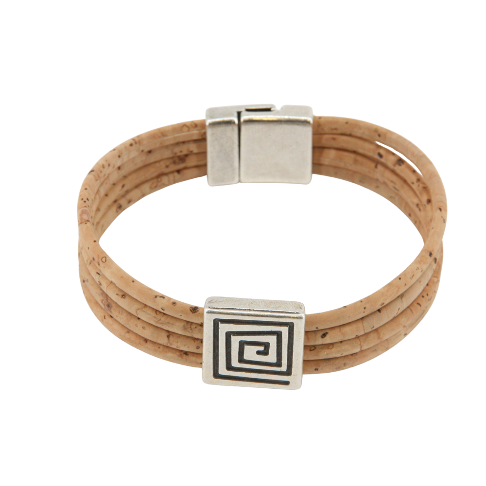 Armband aus Kork * handmade in Portugal * extrem nachhaltig * vegan * nickel- u. bleifrei