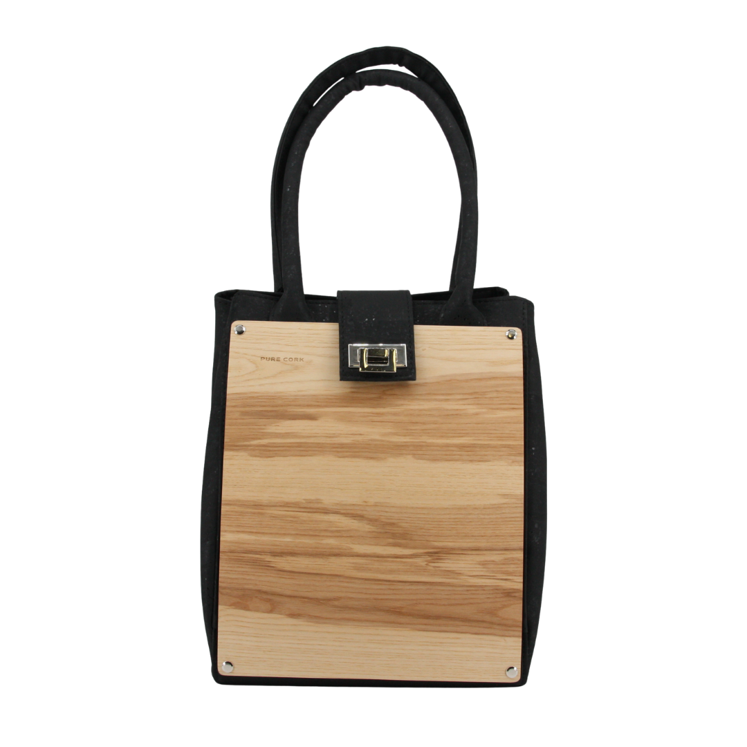 Holz Kork Handtasche * Carlotta * Kork und Eschenholz * weltweit einzigartig * verwandelbar in 2 Formate * high-end Qualität * Umhängetasche für Frauen * Shopper * handmade in Südtirol