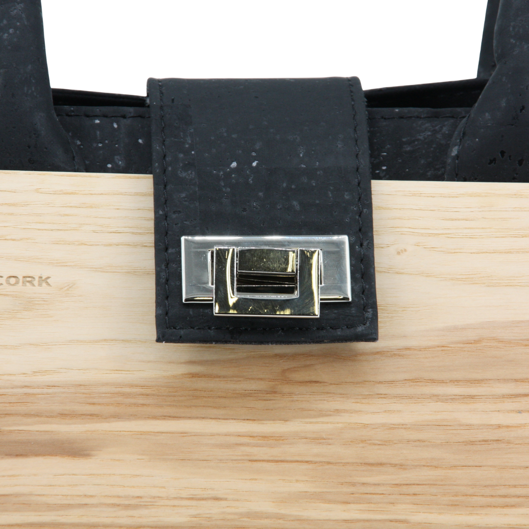 Holz Kork Handtasche * Carlotta * Kork und Eschenholz * weltweit einzigartig * verwandelbar in 2 Formate * high-end Qualität * Umhängetasche für Frauen * Shopper * handmade in Südtirol