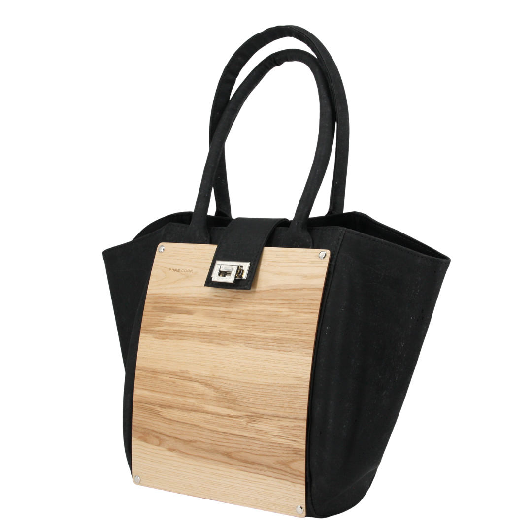 Holz Kork Handtasche * Carlotta * Kork und Eschenholz * weltweit einzigartig * verwandelbar in 2 Formate * high-end Qualität * Umhängetasche für Frauen * Shopper * handmade in Südtirol